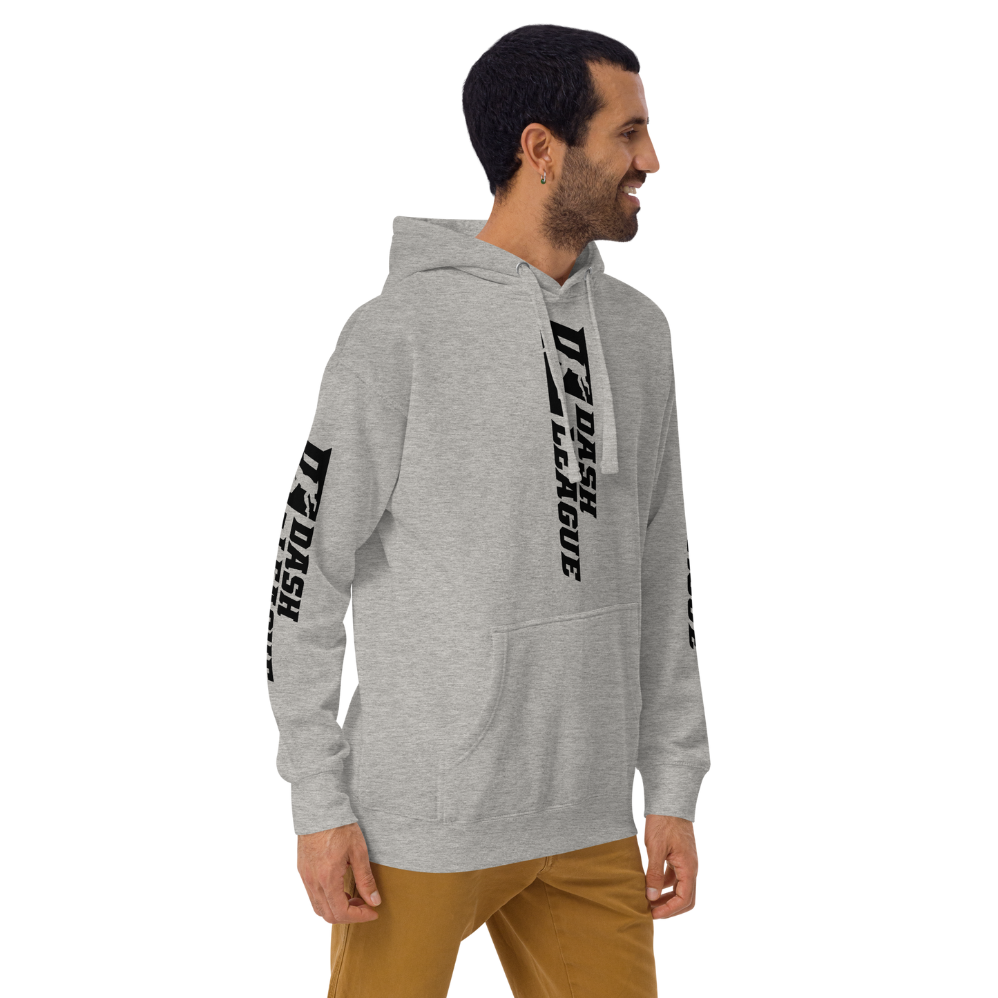 Hoodie Black Wide DL Logo (Front+Back+Sleeves)