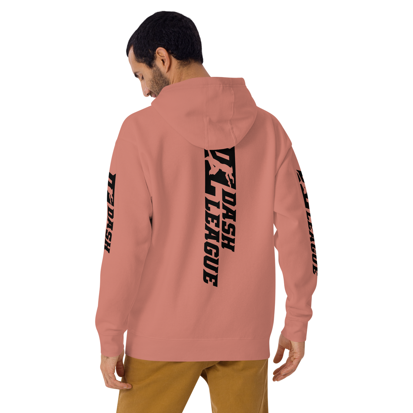 Hoodie Black Wide DL Logo (Front+Back+Sleeves)