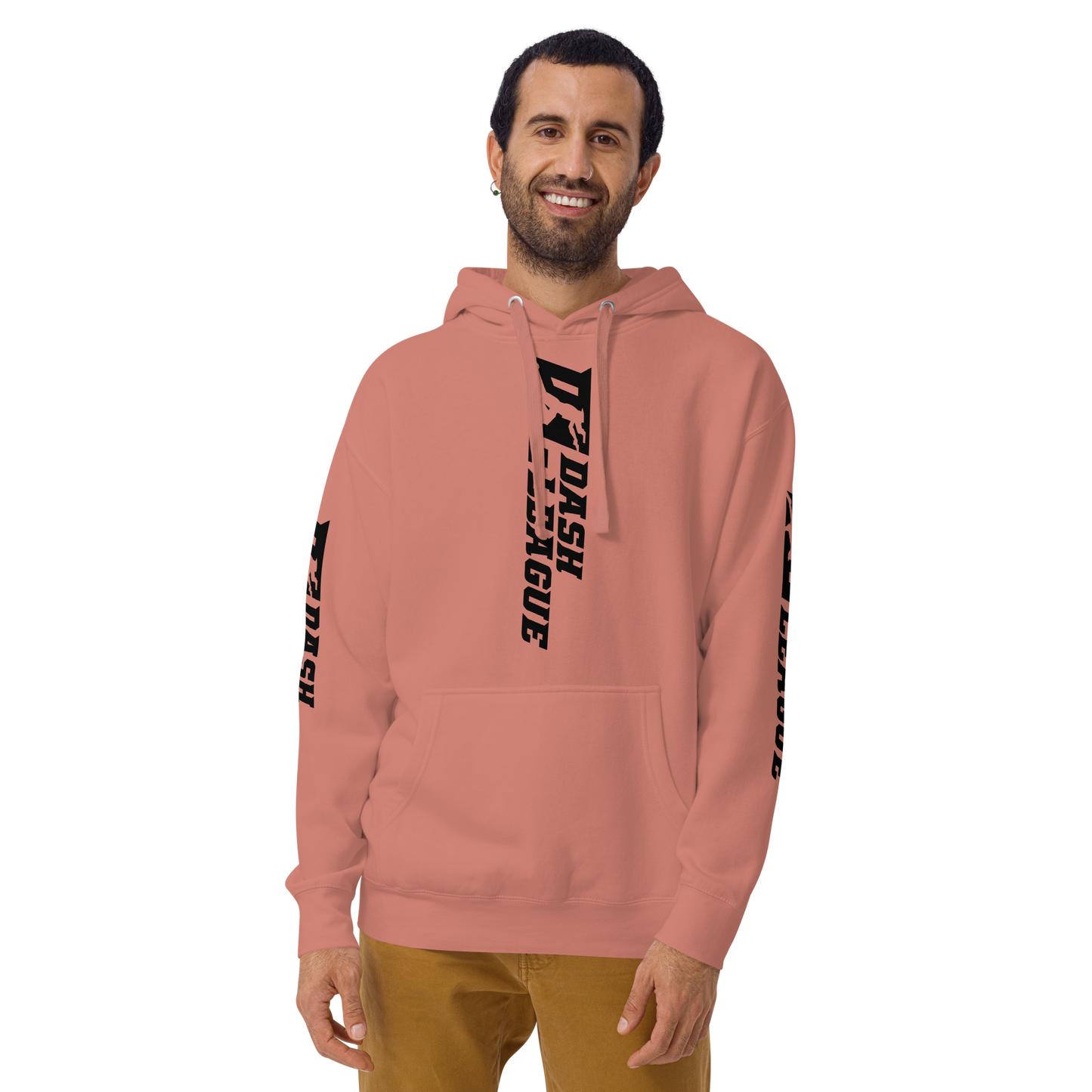 Hoodie Black Wide DL Logo (Front+Back+Sleeves)