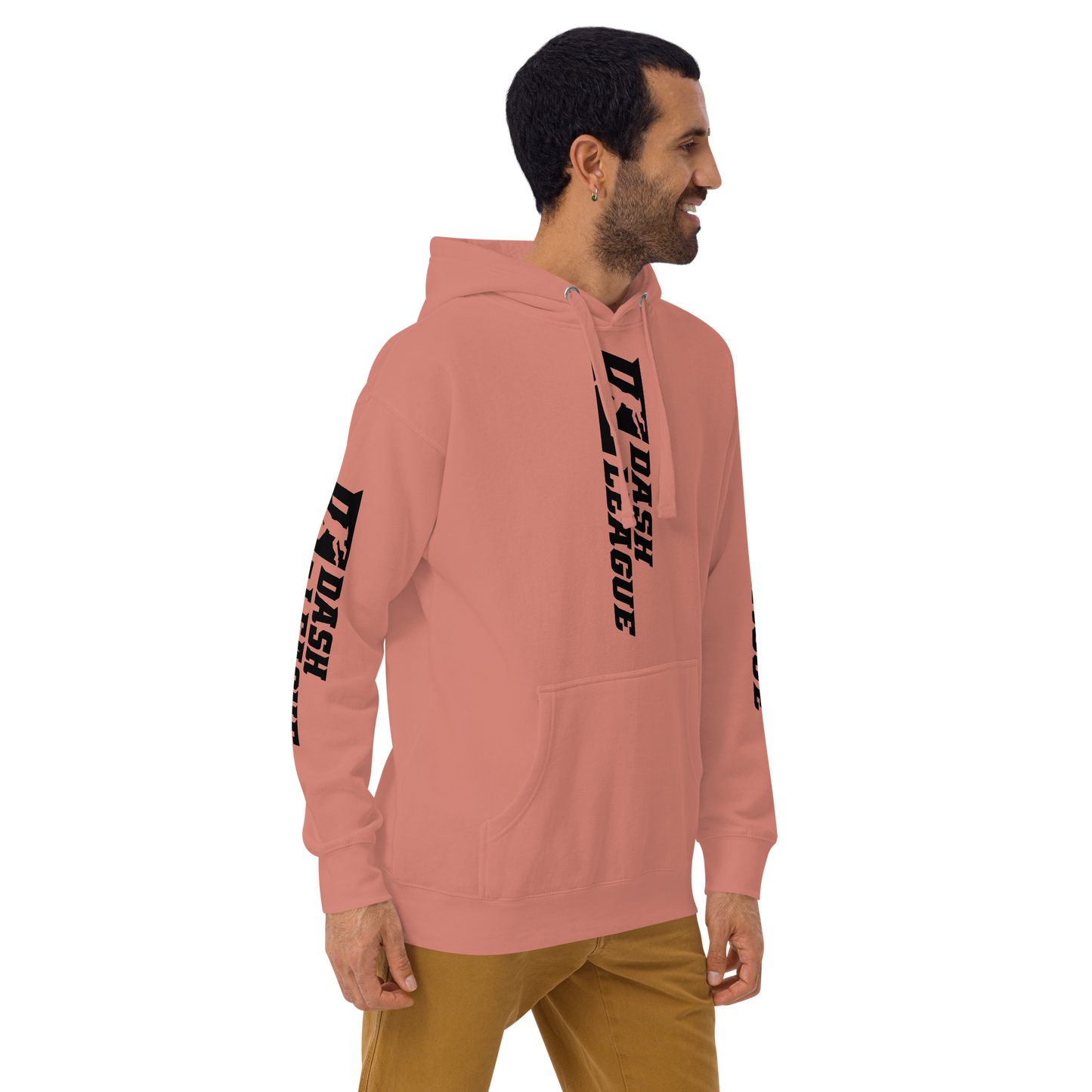 Hoodie Black Wide DL Logo (Front+Back+Sleeves)