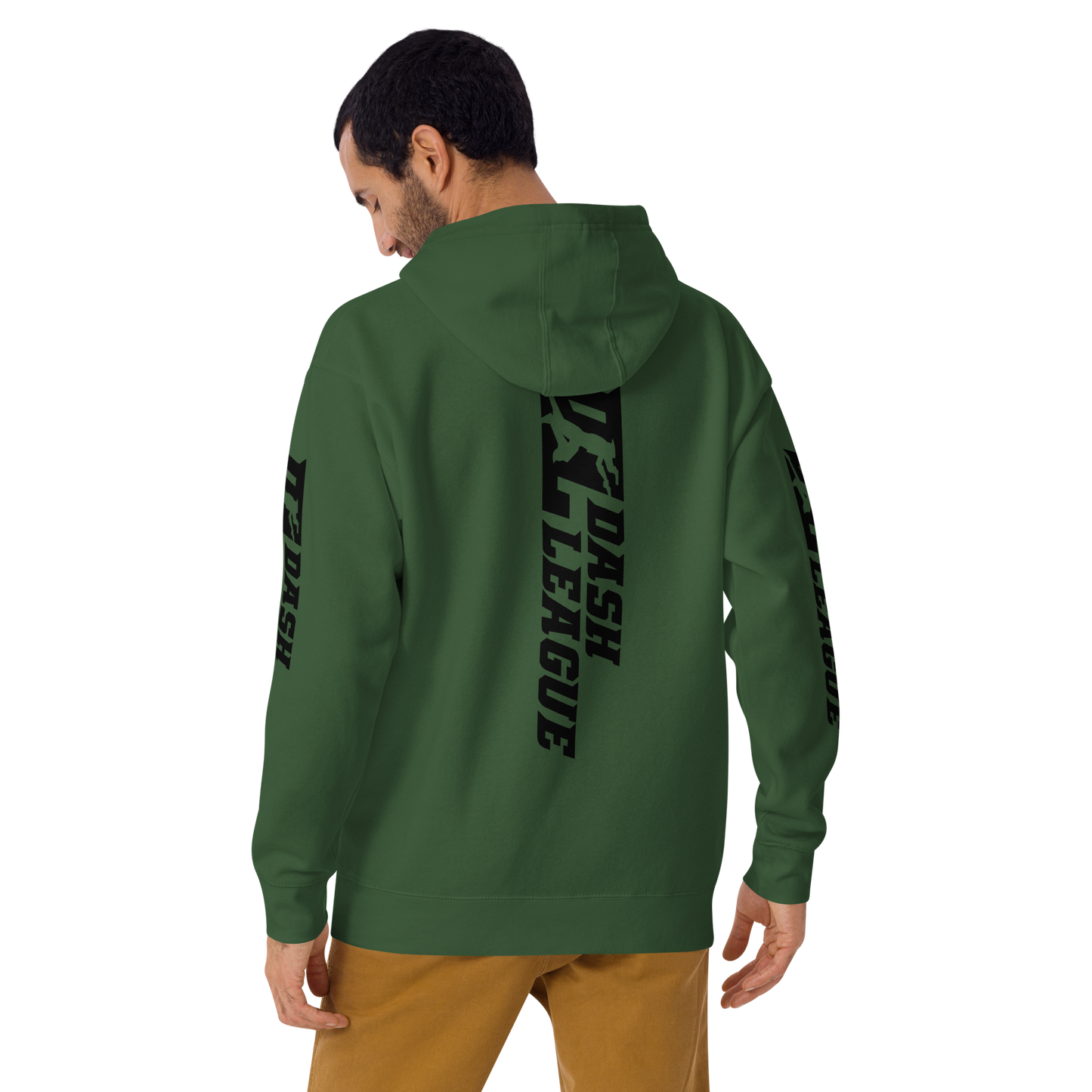 Hoodie Black Wide DL Logo (Front+Back+Sleeves)