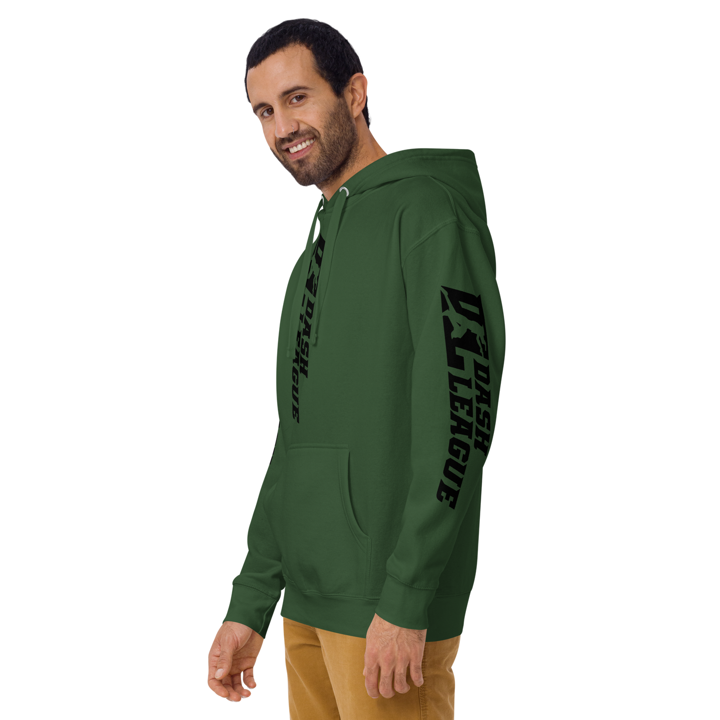 Hoodie Black Wide DL Logo (Front+Back+Sleeves)