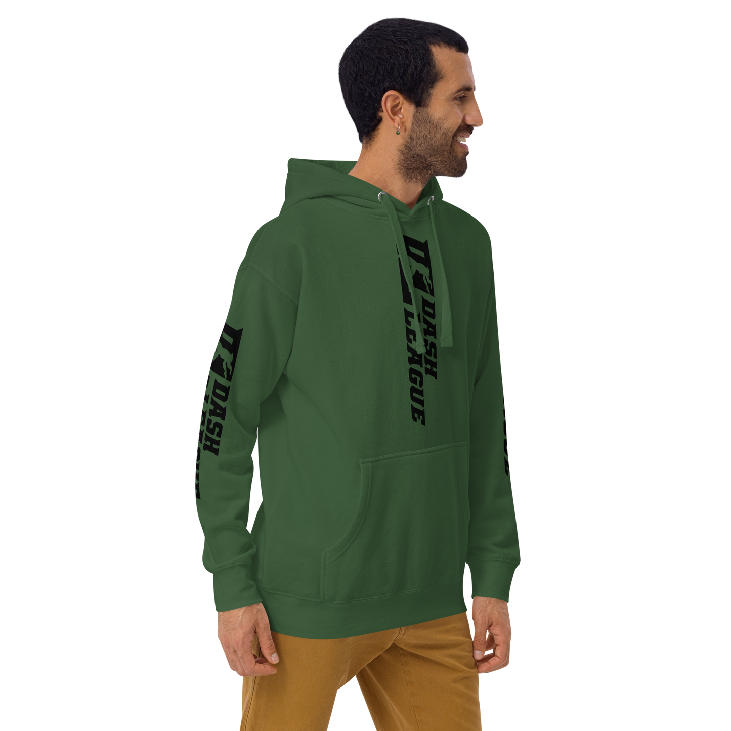 Hoodie Black Wide DL Logo (Front+Back+Sleeves)
