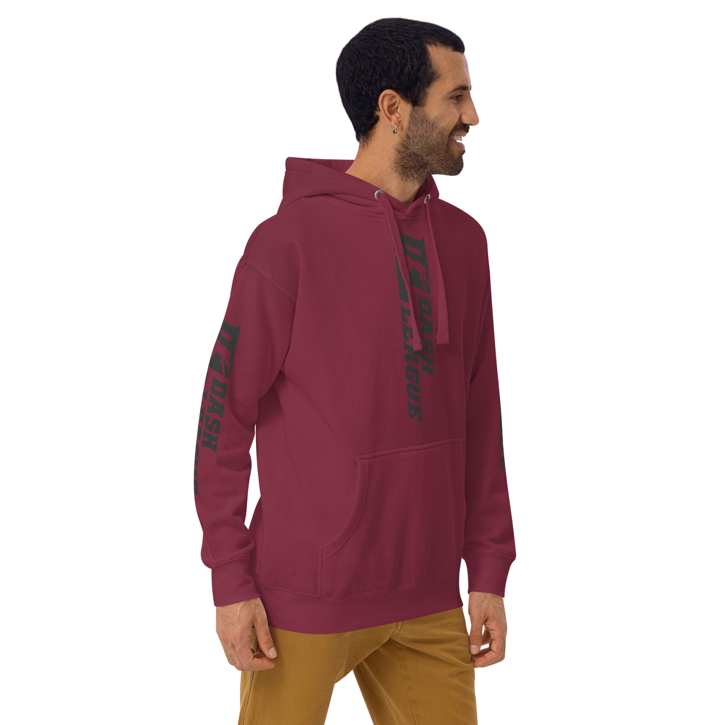 Hoodie Black Wide DL Logo (Front+Back+Sleeves)