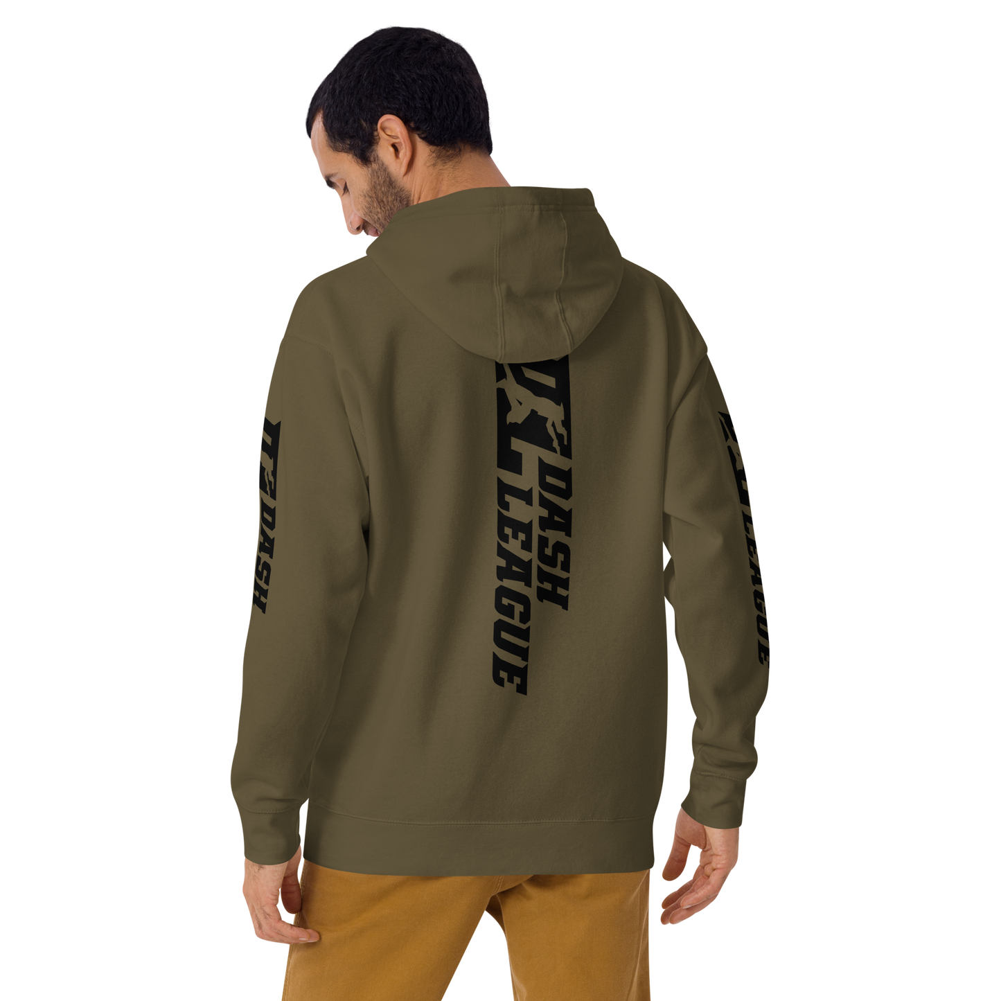 Hoodie Black Wide DL Logo (Front+Back+Sleeves)