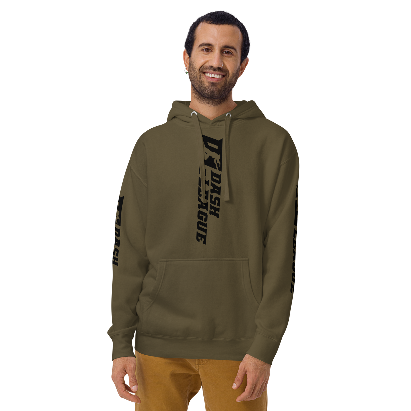 Hoodie Black Wide DL Logo (Front+Back+Sleeves)