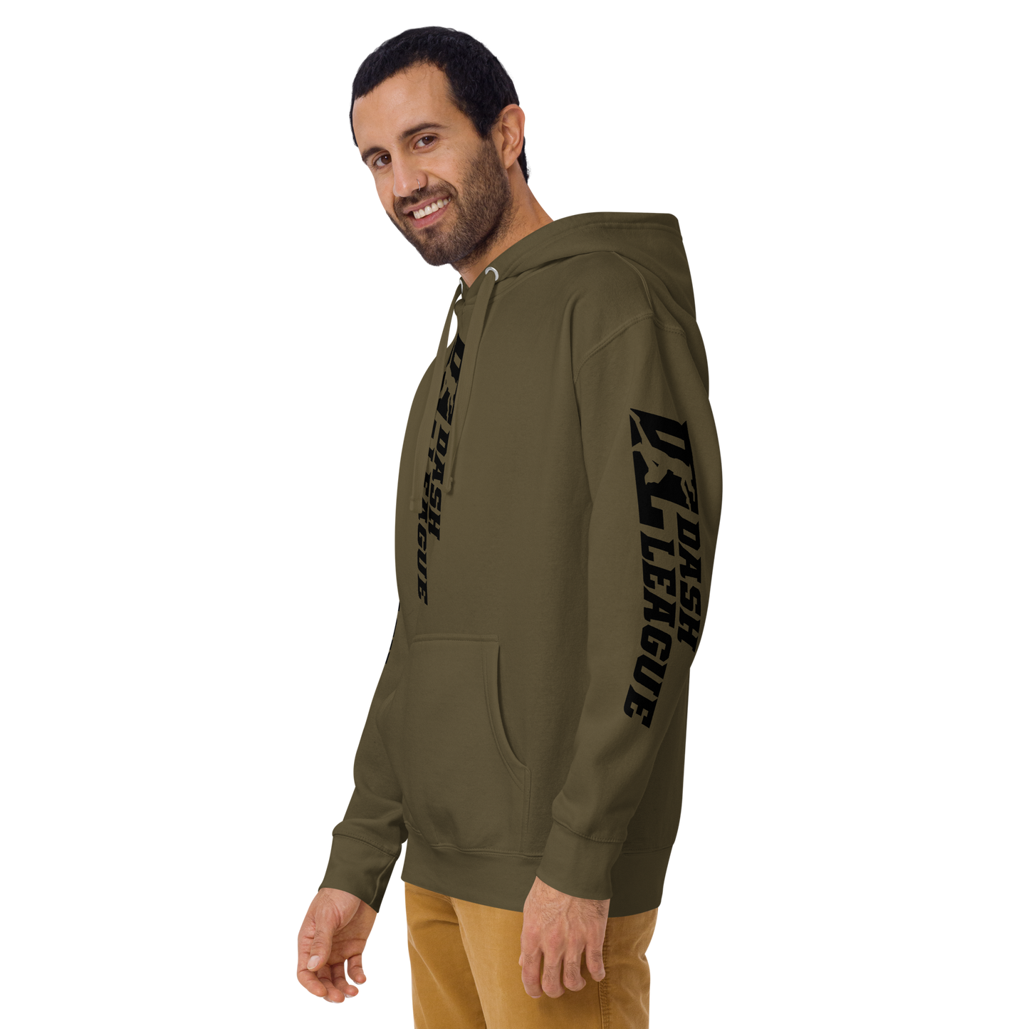 Hoodie Black Wide DL Logo (Front+Back+Sleeves)