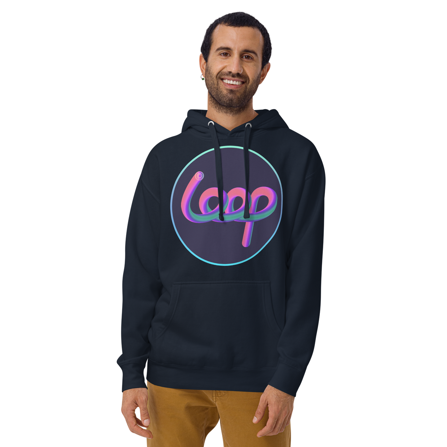 Sudadera unisex con capucha del equipo LOOP