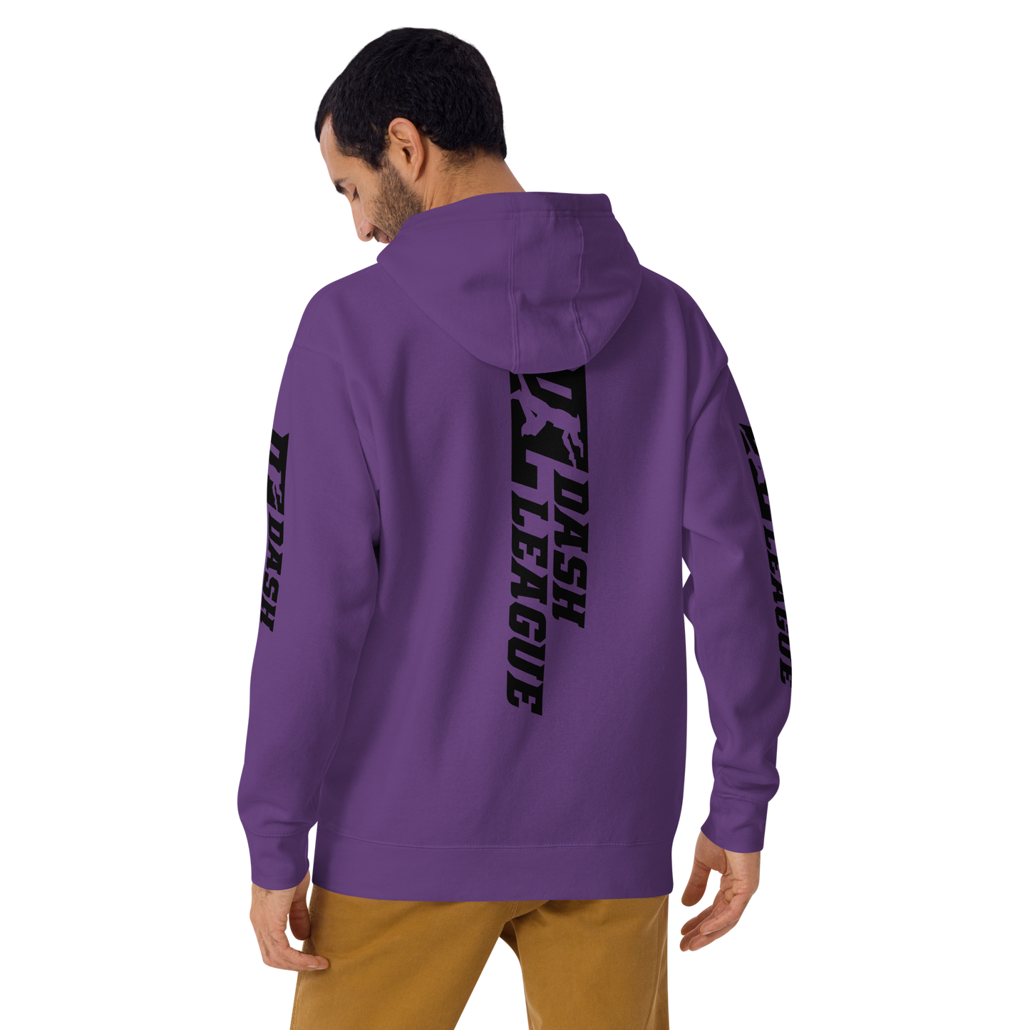 Hoodie Black Wide DL Logo (Front+Back+Sleeves)