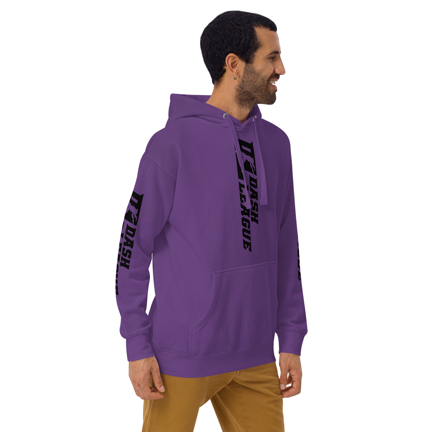 Hoodie Black Wide DL Logo (Front+Back+Sleeves)