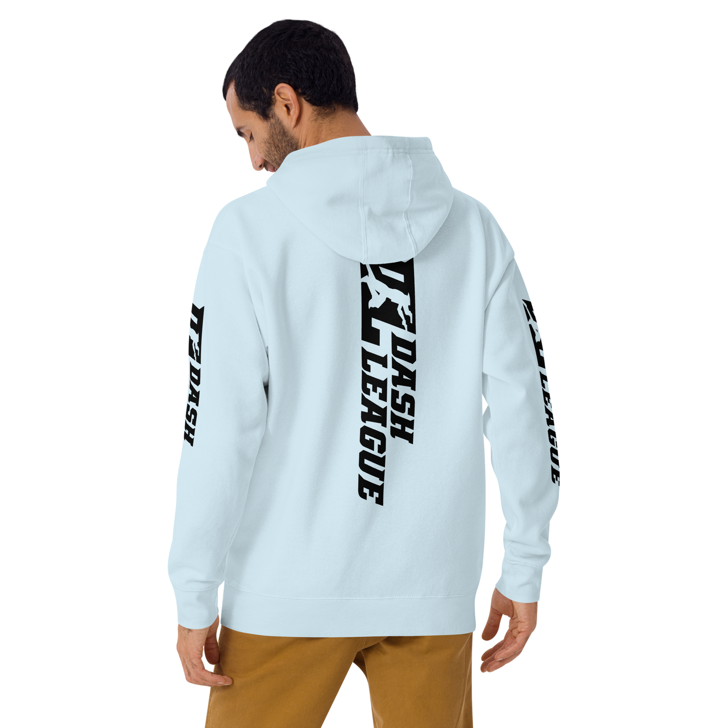 Hoodie Black Wide DL Logo (Front+Back+Sleeves)