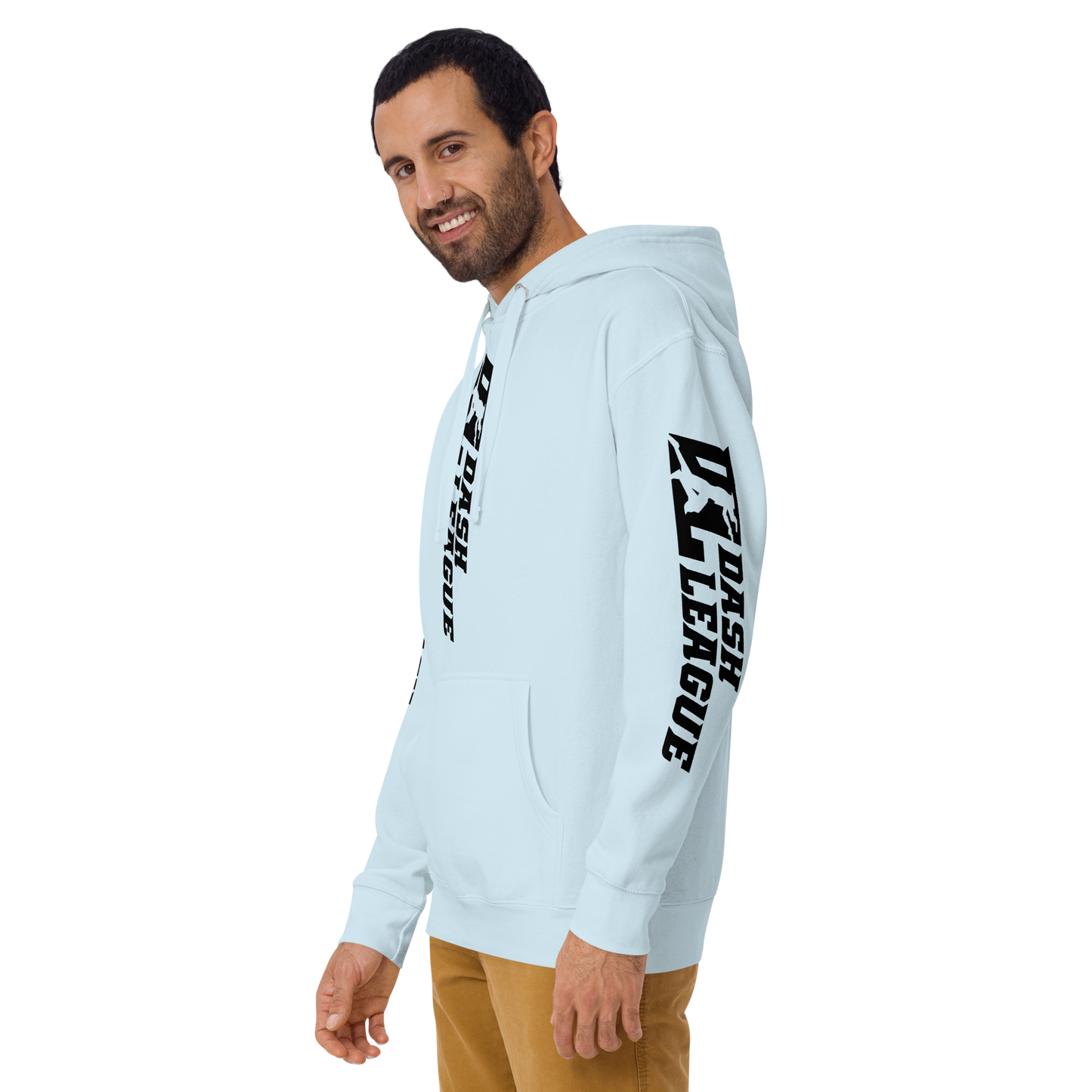 Hoodie Black Wide DL Logo (Front+Back+Sleeves)