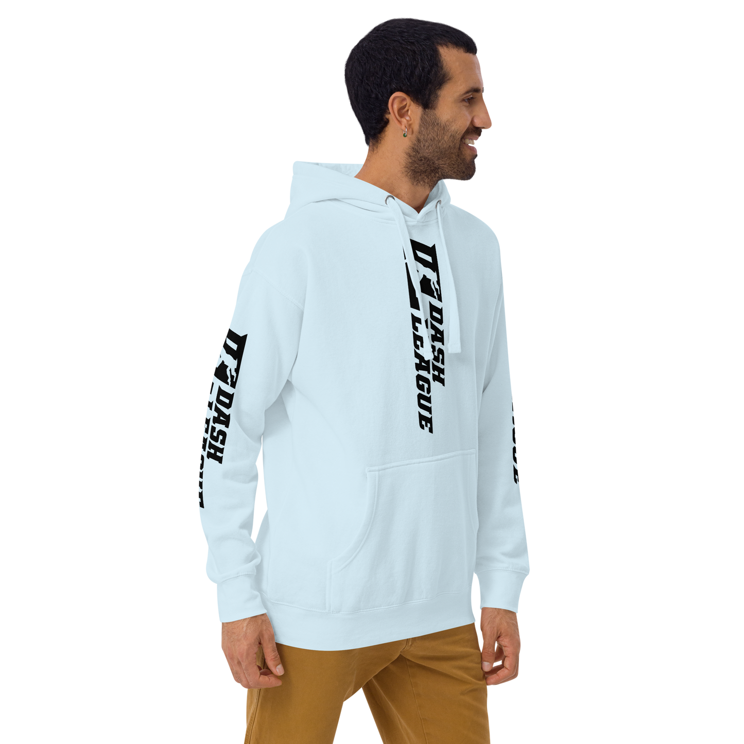 Hoodie Black Wide DL Logo (Front+Back+Sleeves)