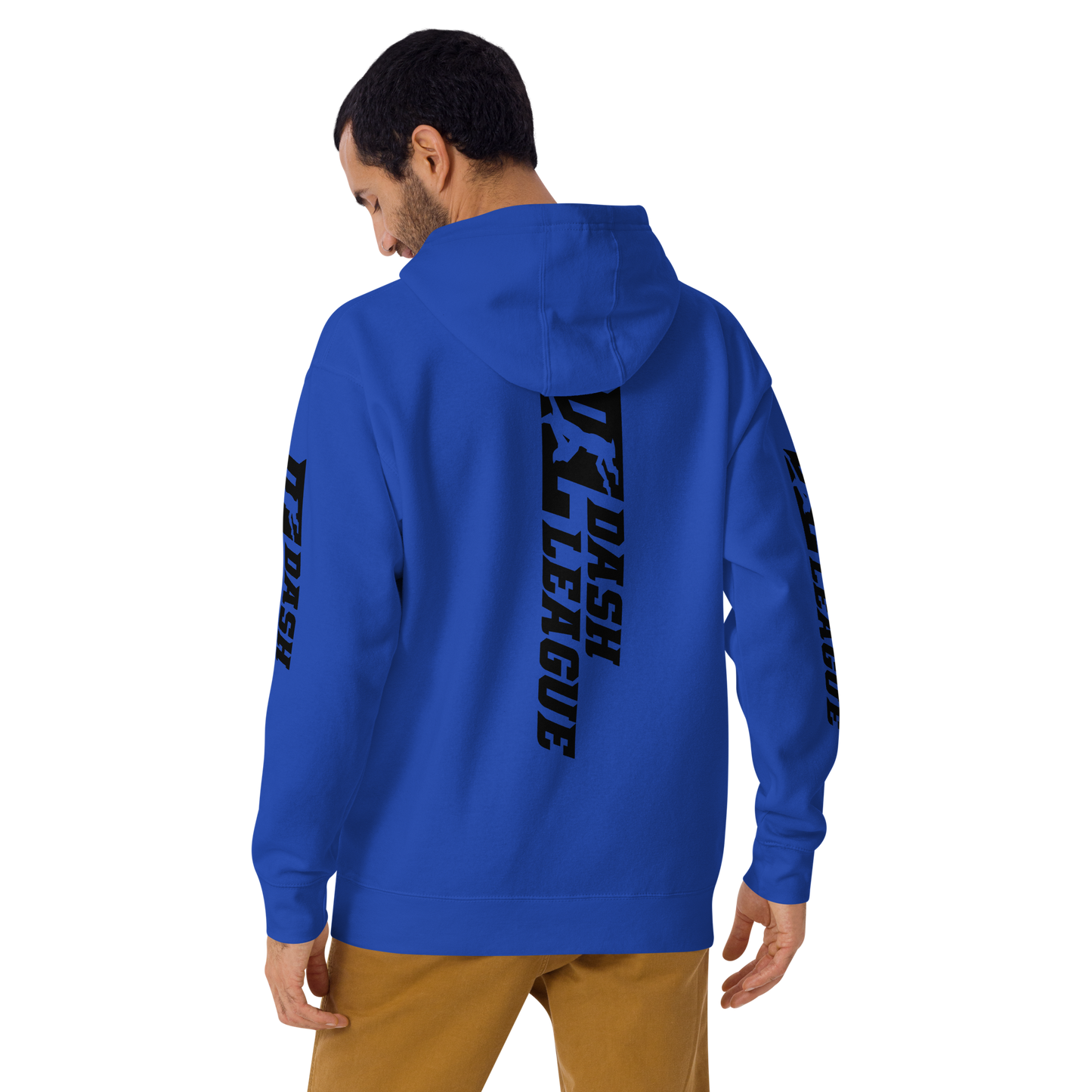 Hoodie Black Wide DL Logo (Front+Back+Sleeves)