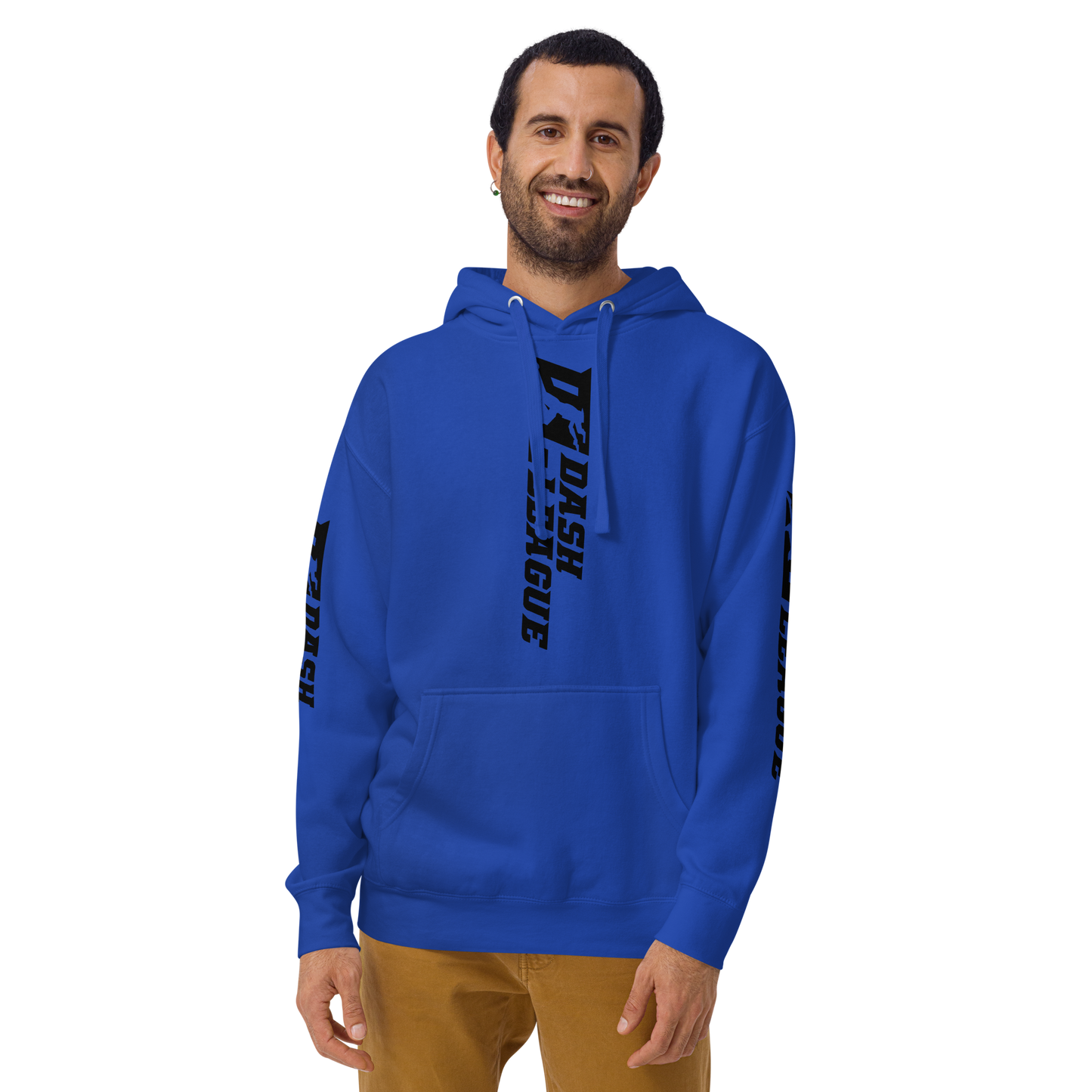 Hoodie Black Wide DL Logo (Front+Back+Sleeves)