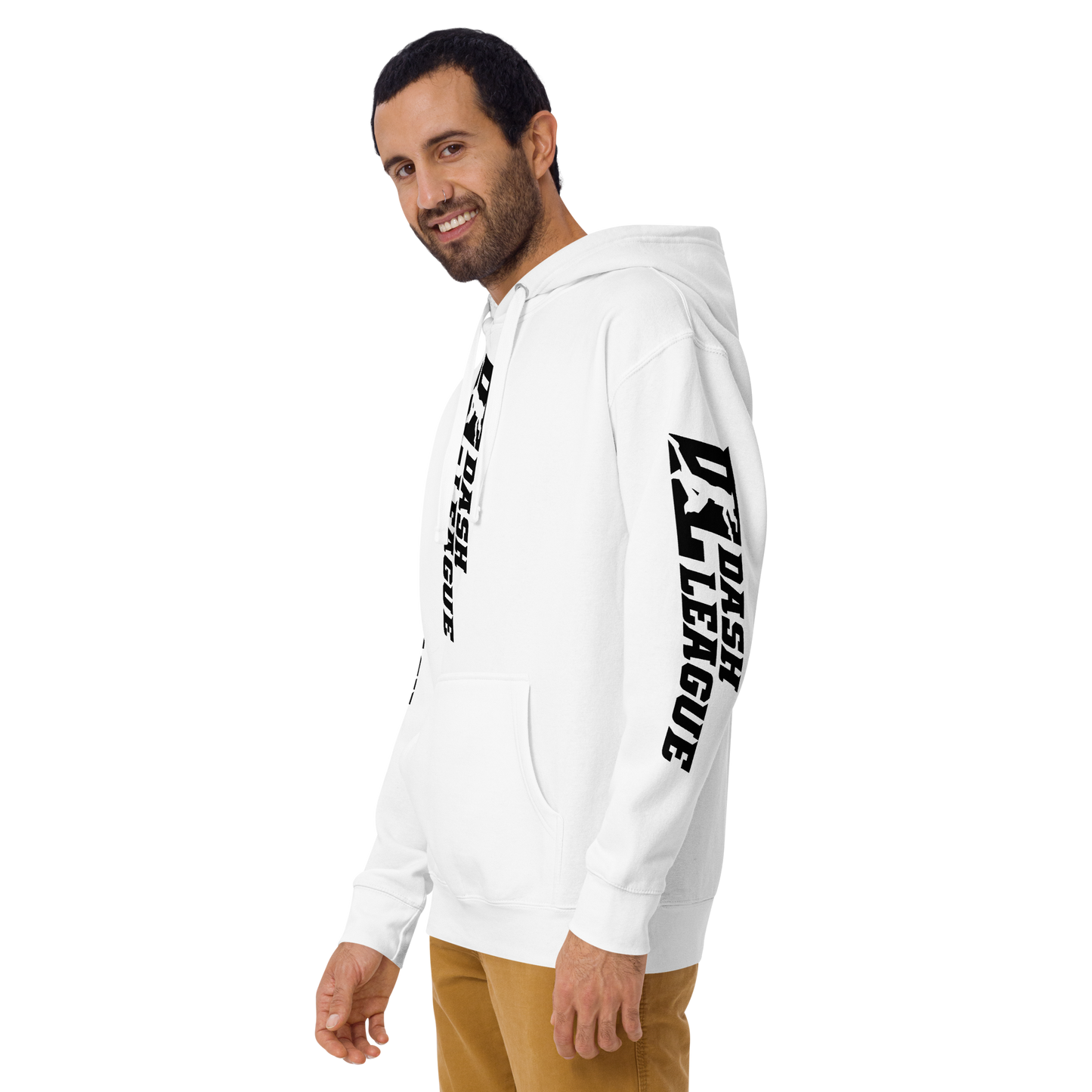 Hoodie Black Wide DL Logo (Front+Back+Sleeves)