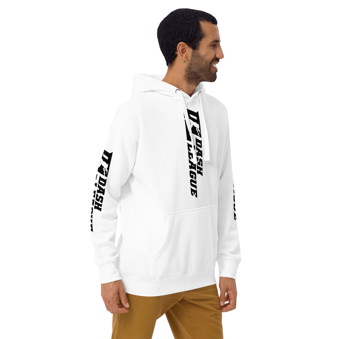Hoodie Black Wide DL Logo (Front+Back+Sleeves)