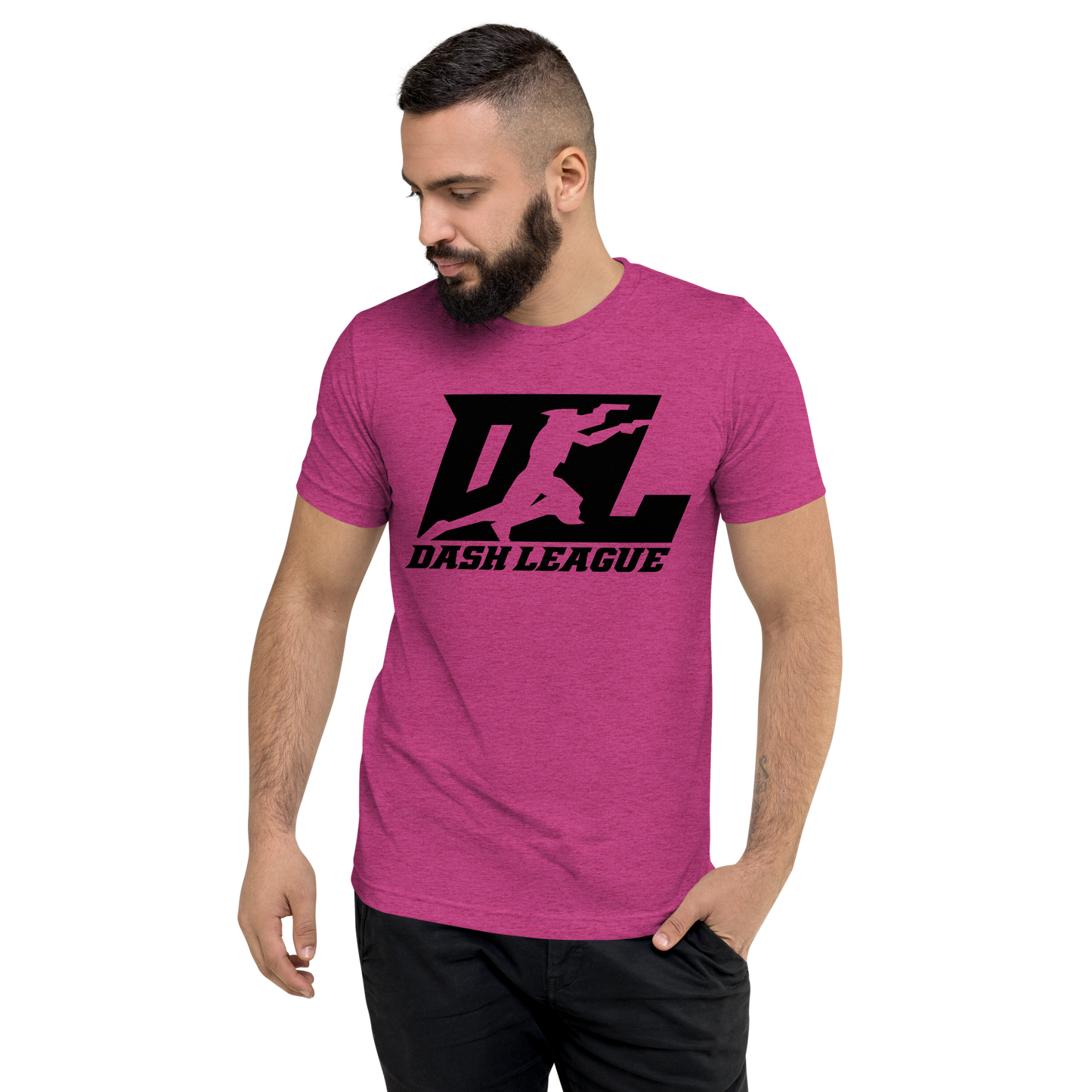 Tri-Blend Shirt Black DL Logo (Front+Back)