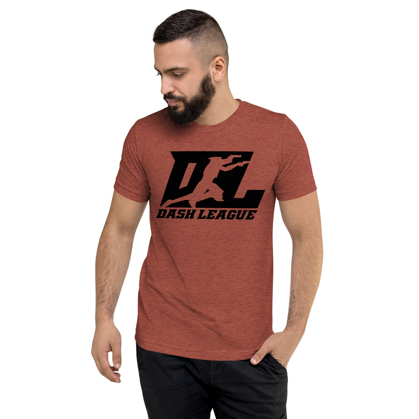 Tri-Blend Shirt Black DL Logo (Front+Back)