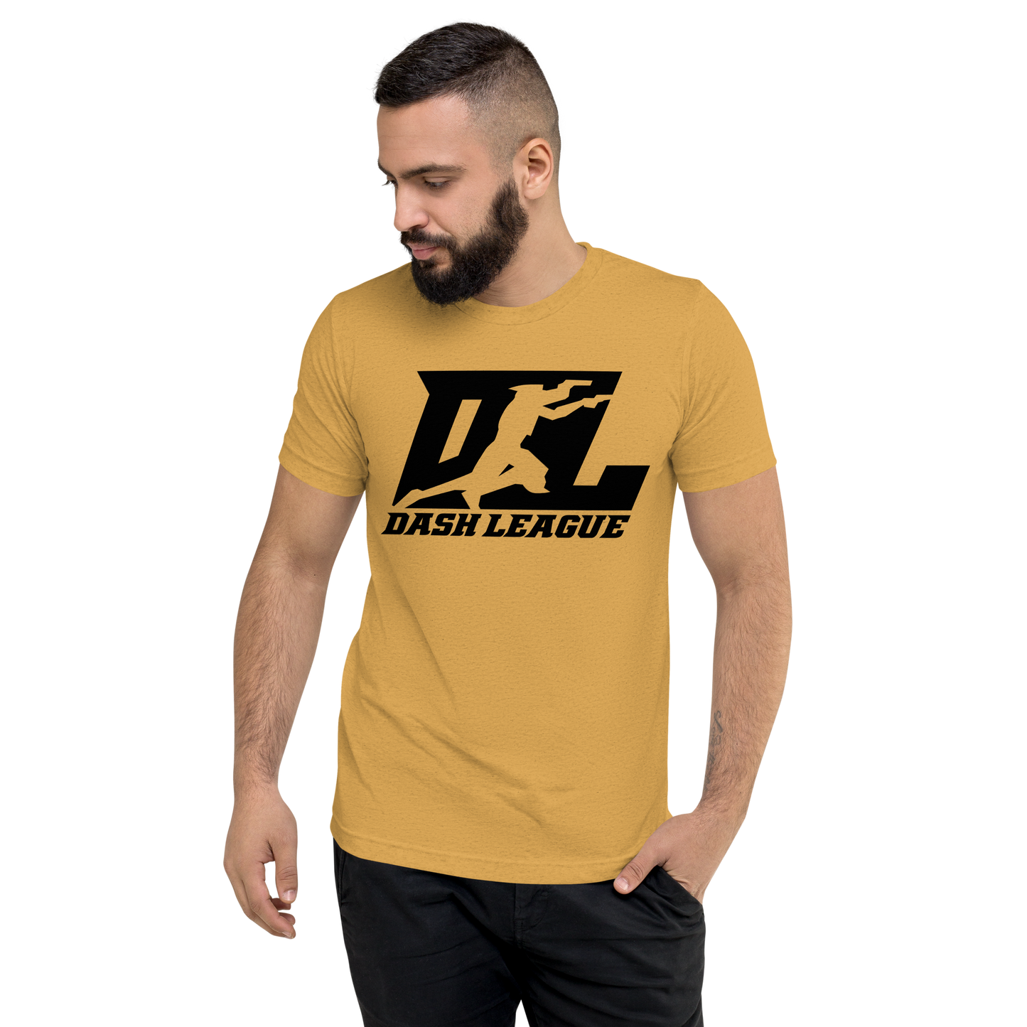 Tri-Blend Shirt Black DL Logo (Front+Back)