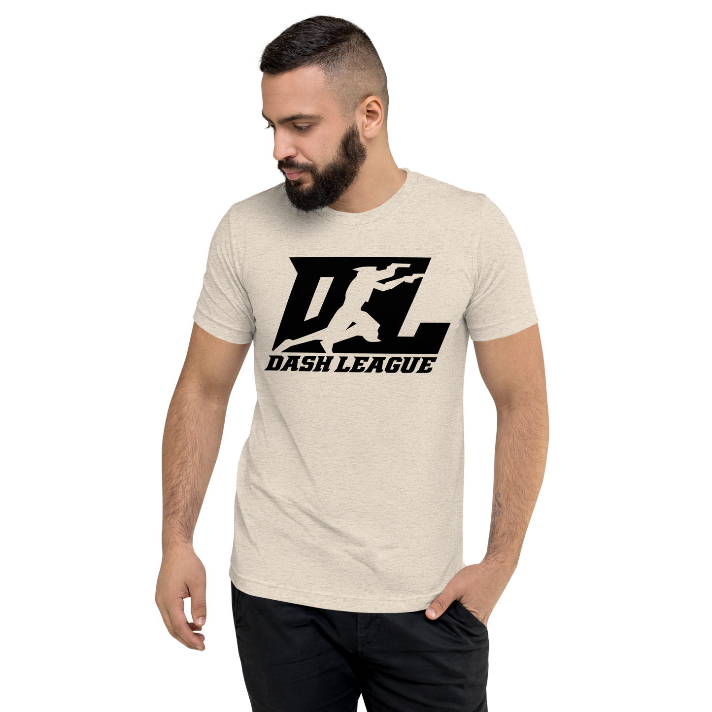 Tri-Blend Shirt Black DL Logo (Front+Back)