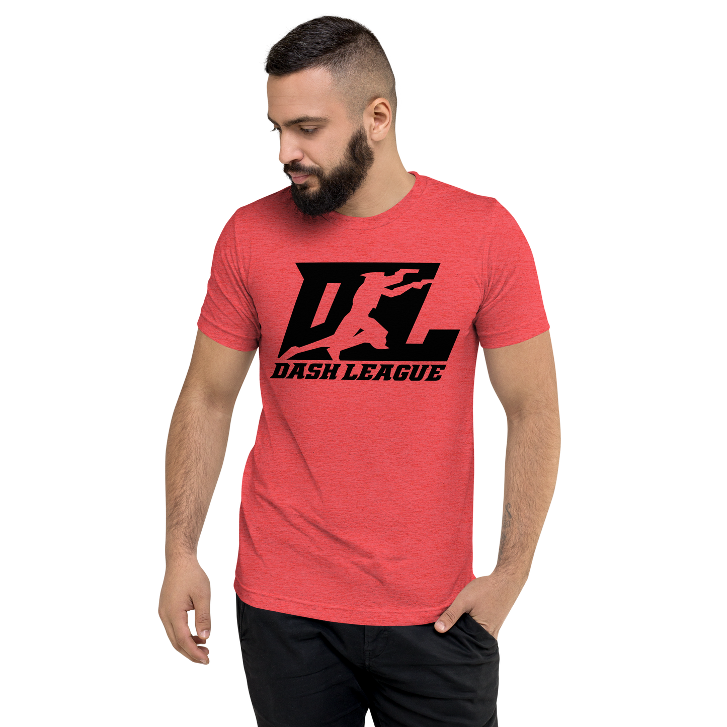 Tri-Blend Shirt Black DL Logo (Front+Back)