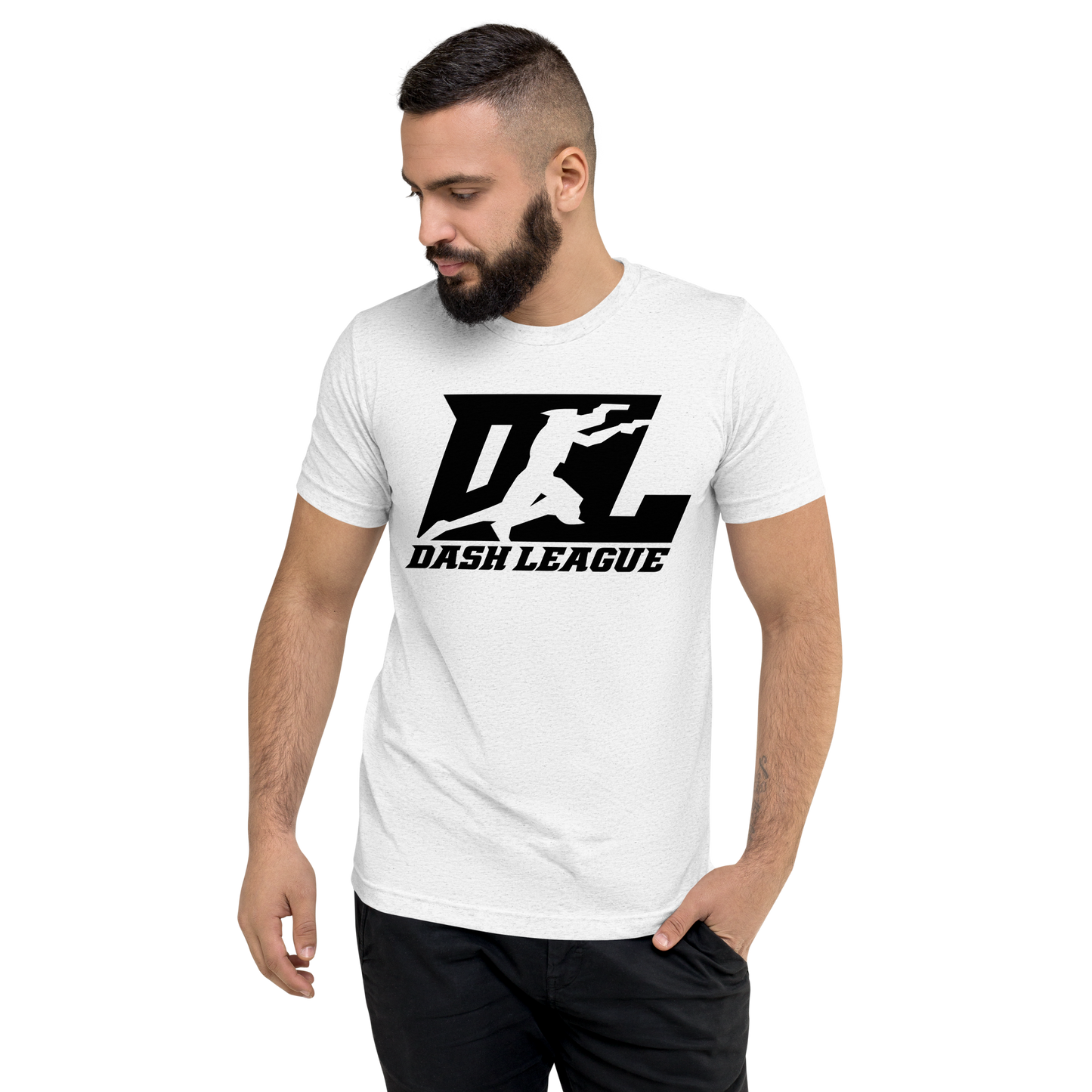 Tri-Blend Shirt Black DL Logo (Front+Back)