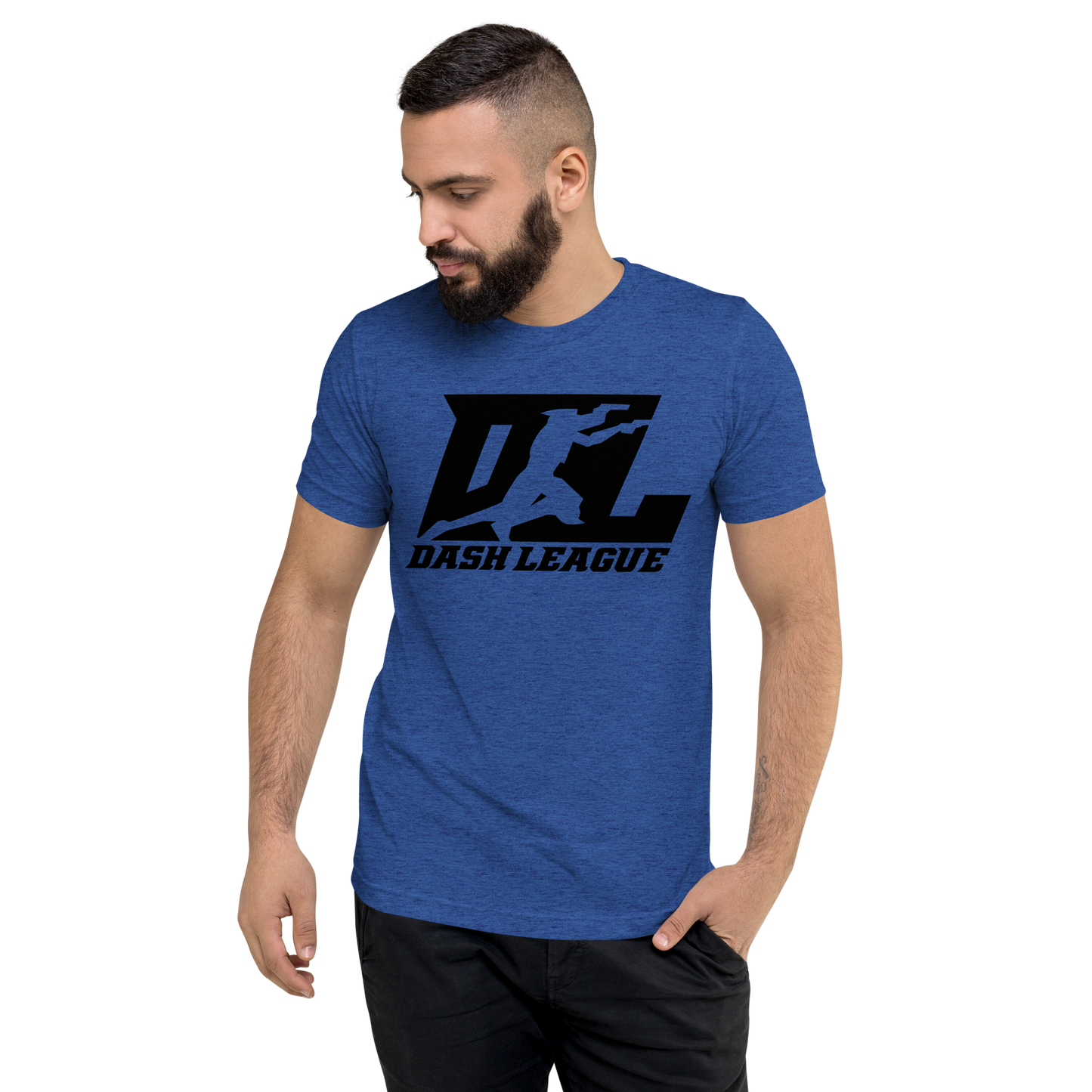 Tri-Blend Shirt Black DL Logo (Front+Back)
