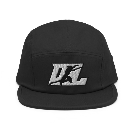 Cap White with Black Outline DL Logo (Front+Back)