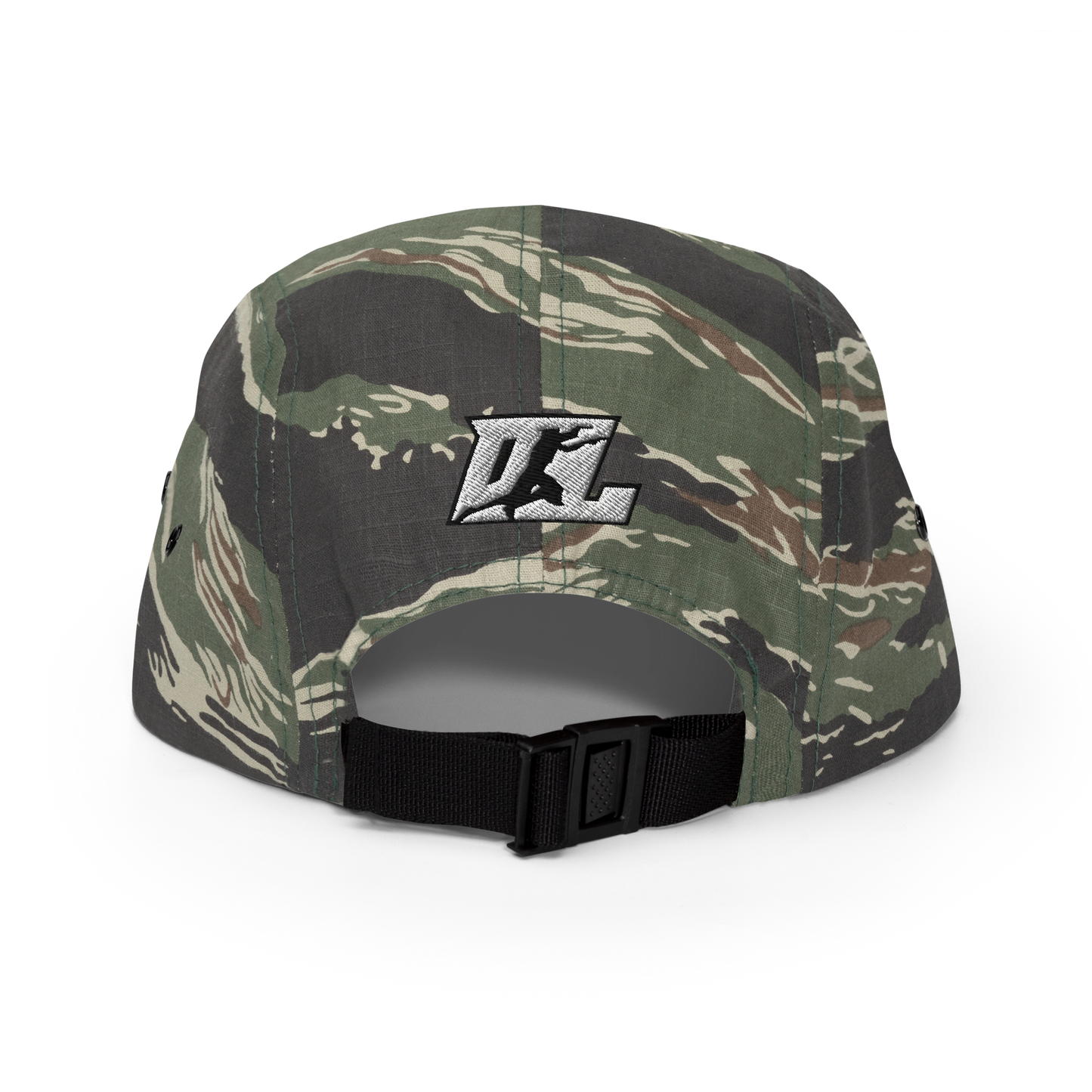 Cap White with Black Outline DL Logo (Front+Back)