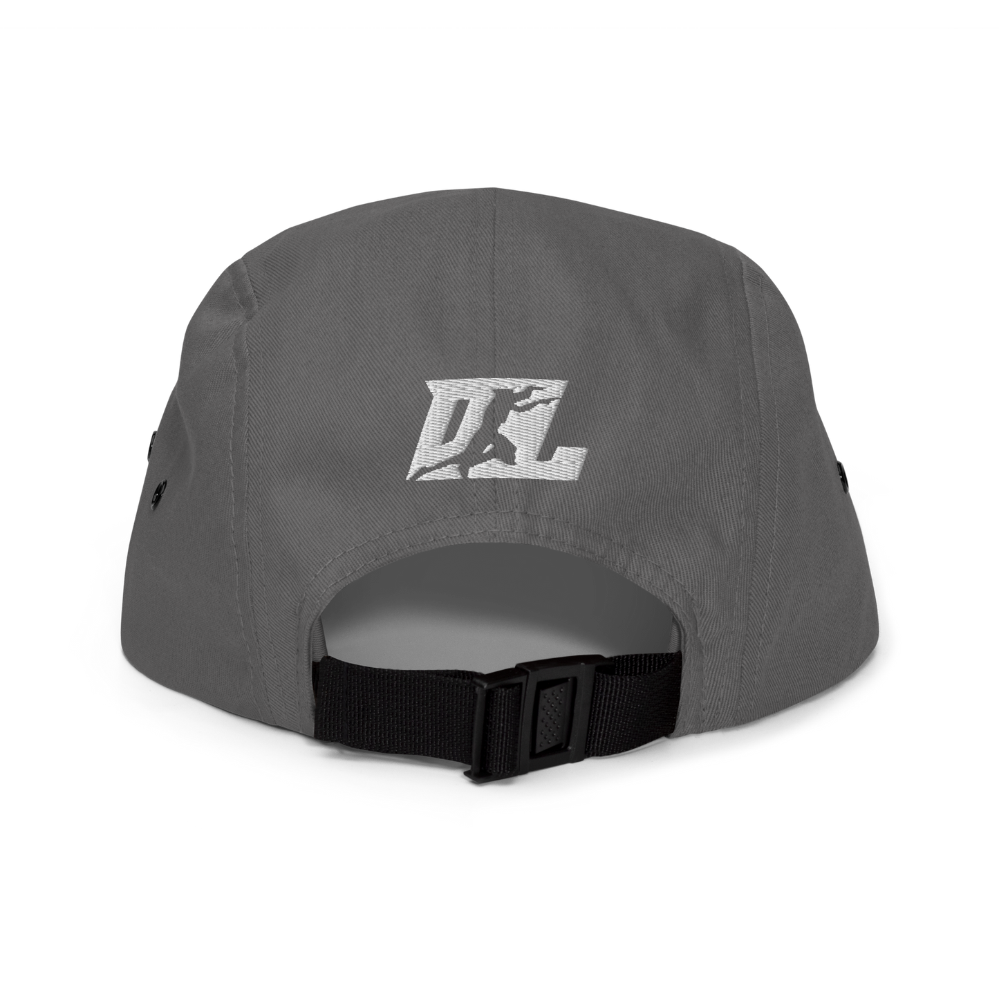 Five Panel Cap White DL Logo (Front+Back)