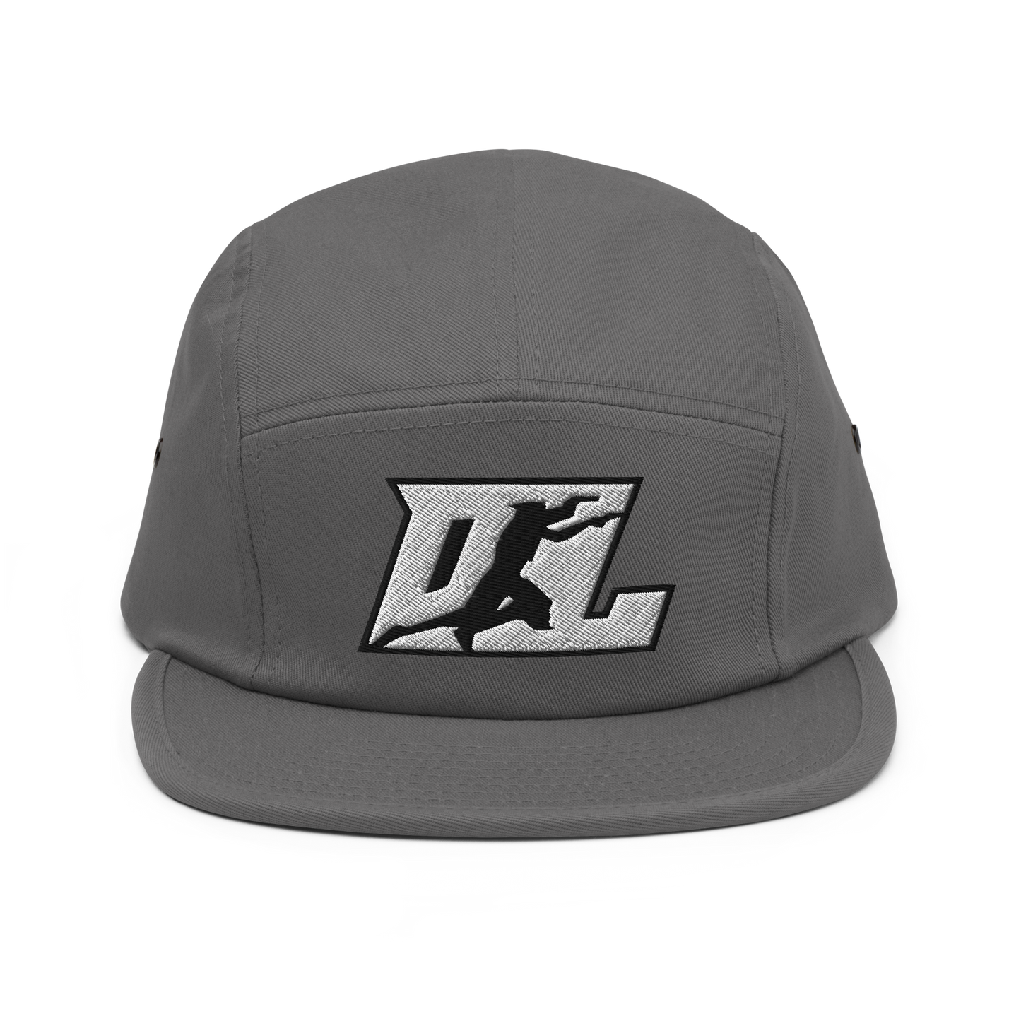 Cap White with Black Outline DL Logo (Front+Back)