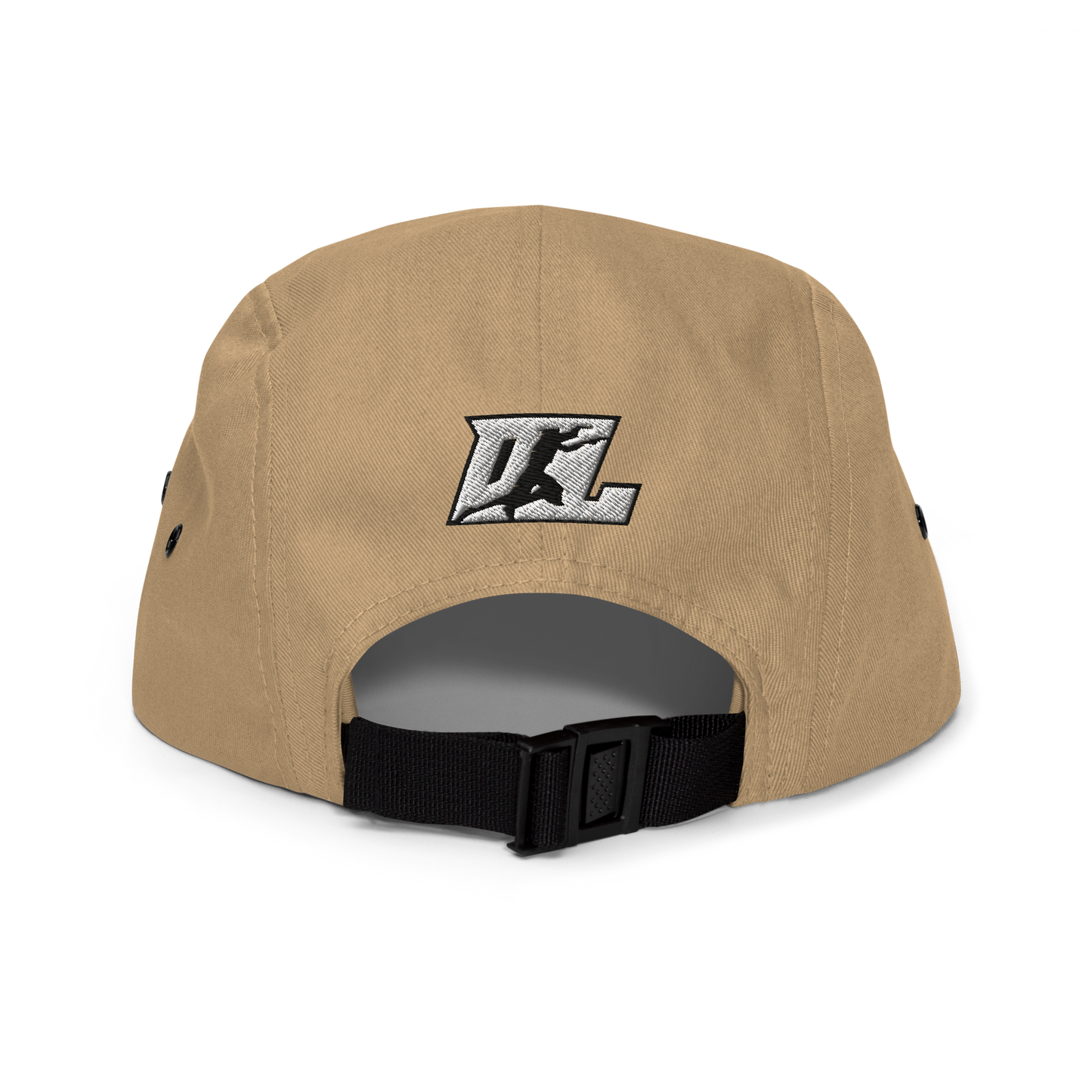 Cap White with Black Outline DL Logo (Front+Back)