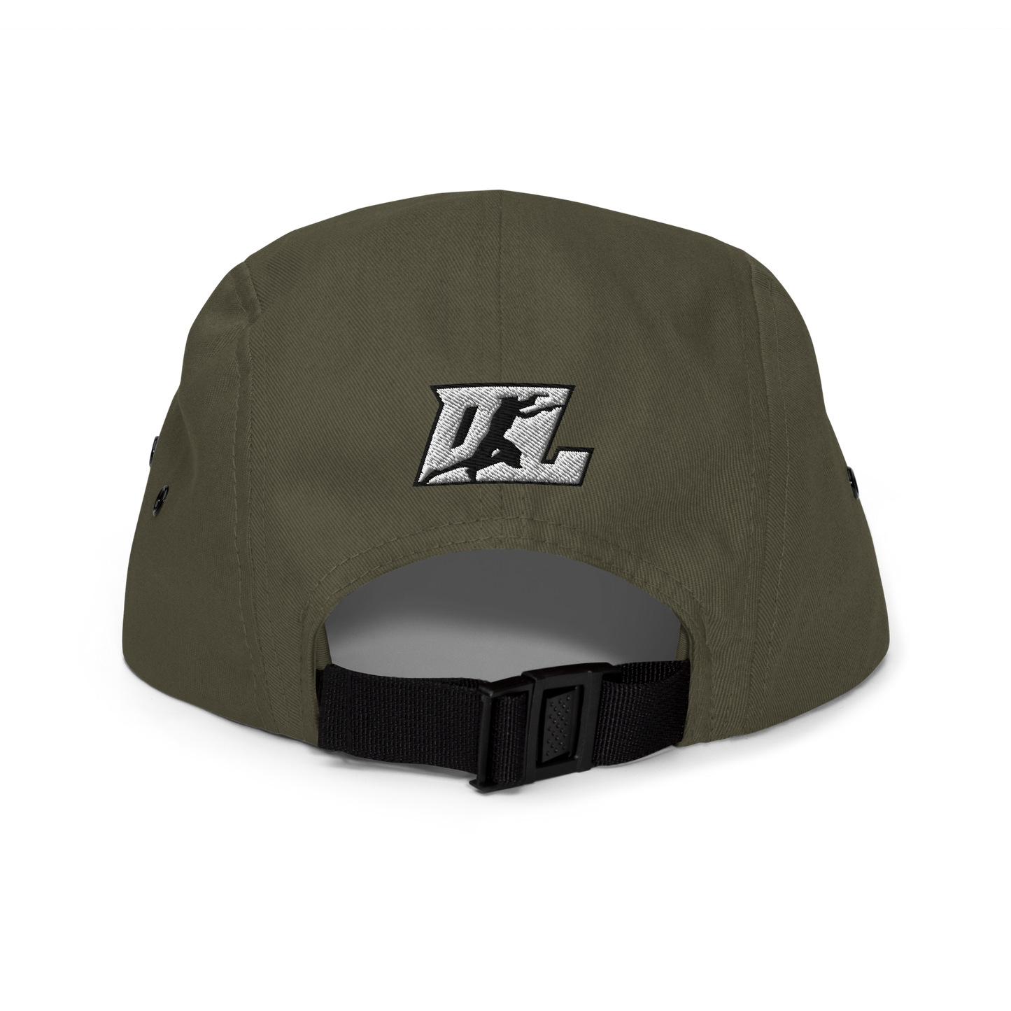 Cap White with Black Outline DL Logo (Front+Back)