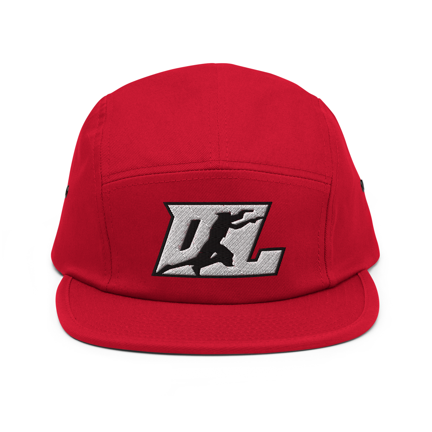 Cap White with Black Outline DL Logo (Front+Back)