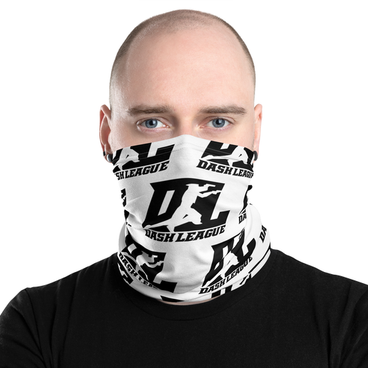 Neck Gaiter Black DL Logo Pattern