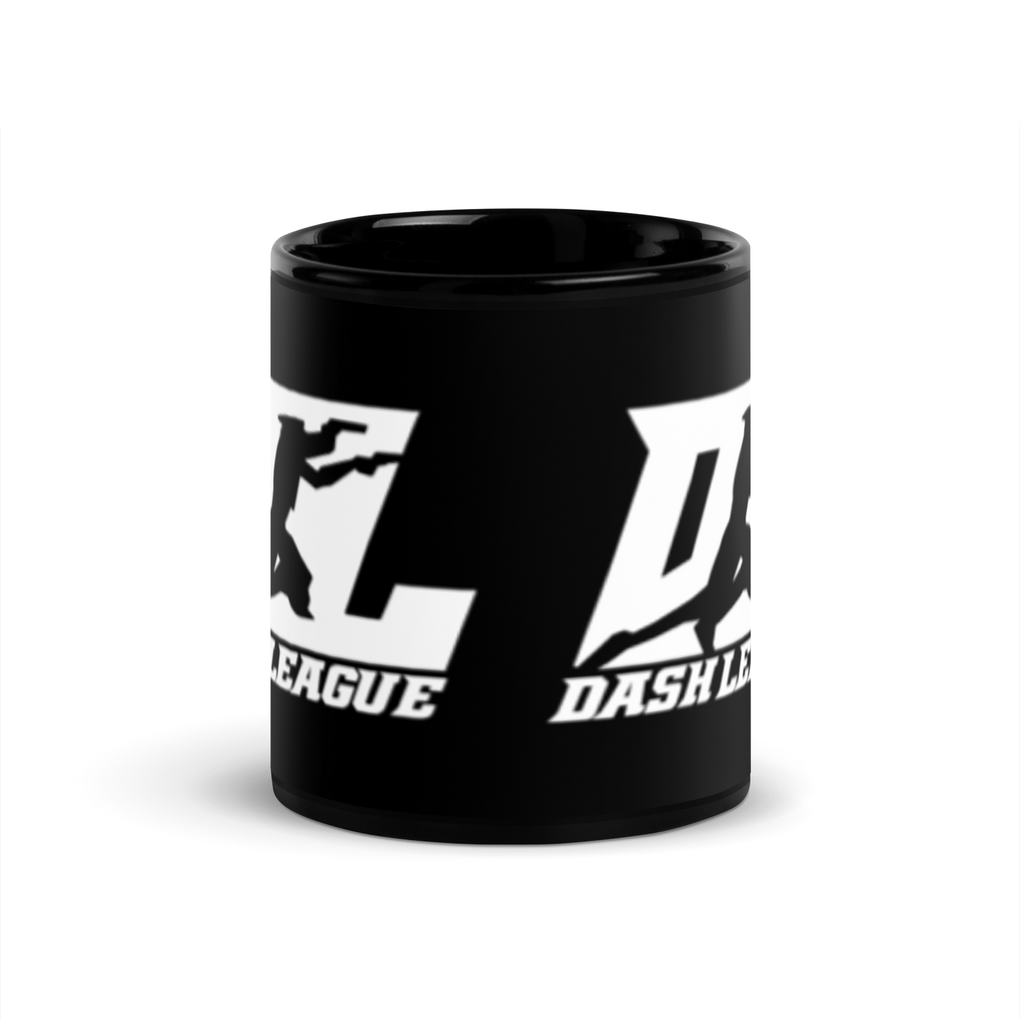 Black Mug White DL Logo Wrap