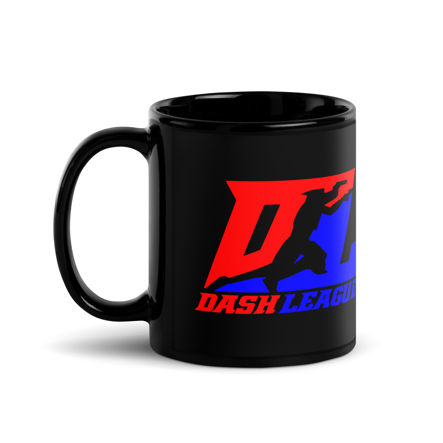 Logo DL enveloppant de couleur noire pour mug