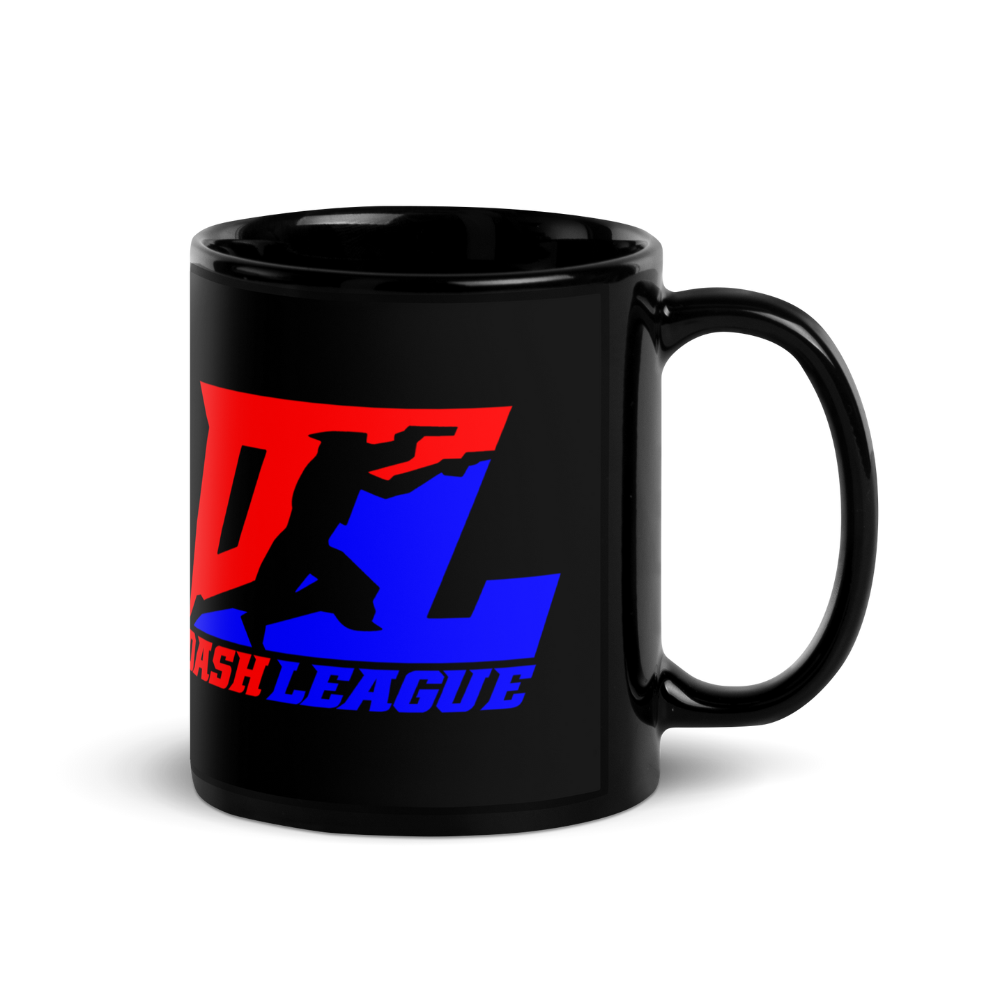 Logo DL enveloppant de couleur noire pour mug