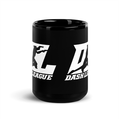 Black Mug White DL Logo Wrap