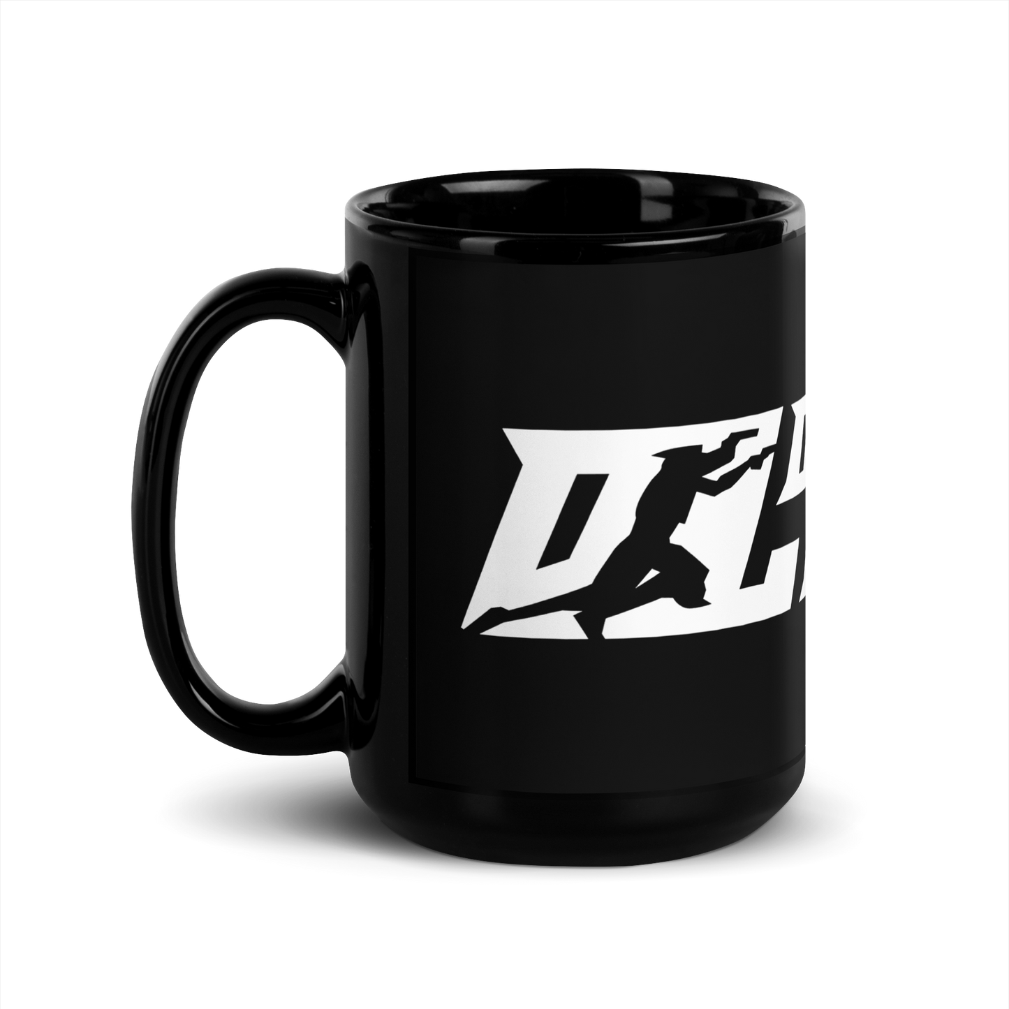 Black Mug White Wide DL Logo