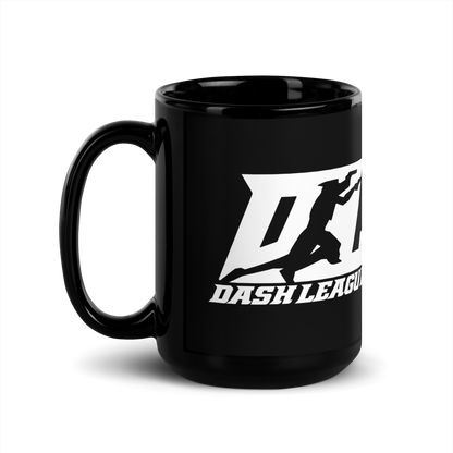 Black Mug White DL Logo Wrap