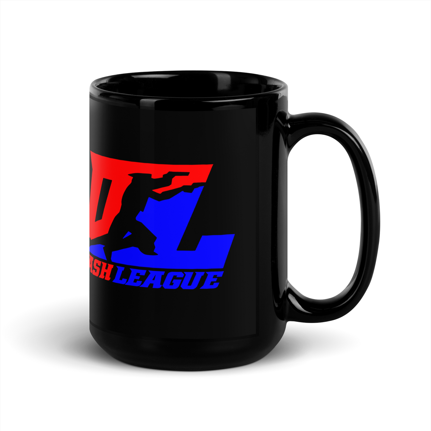 Logo DL enveloppant de couleur noire pour mug