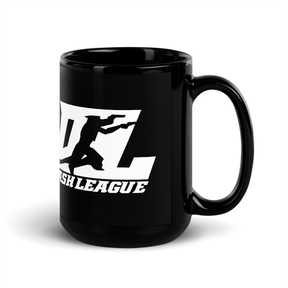 Black Mug White DL Logo Wrap