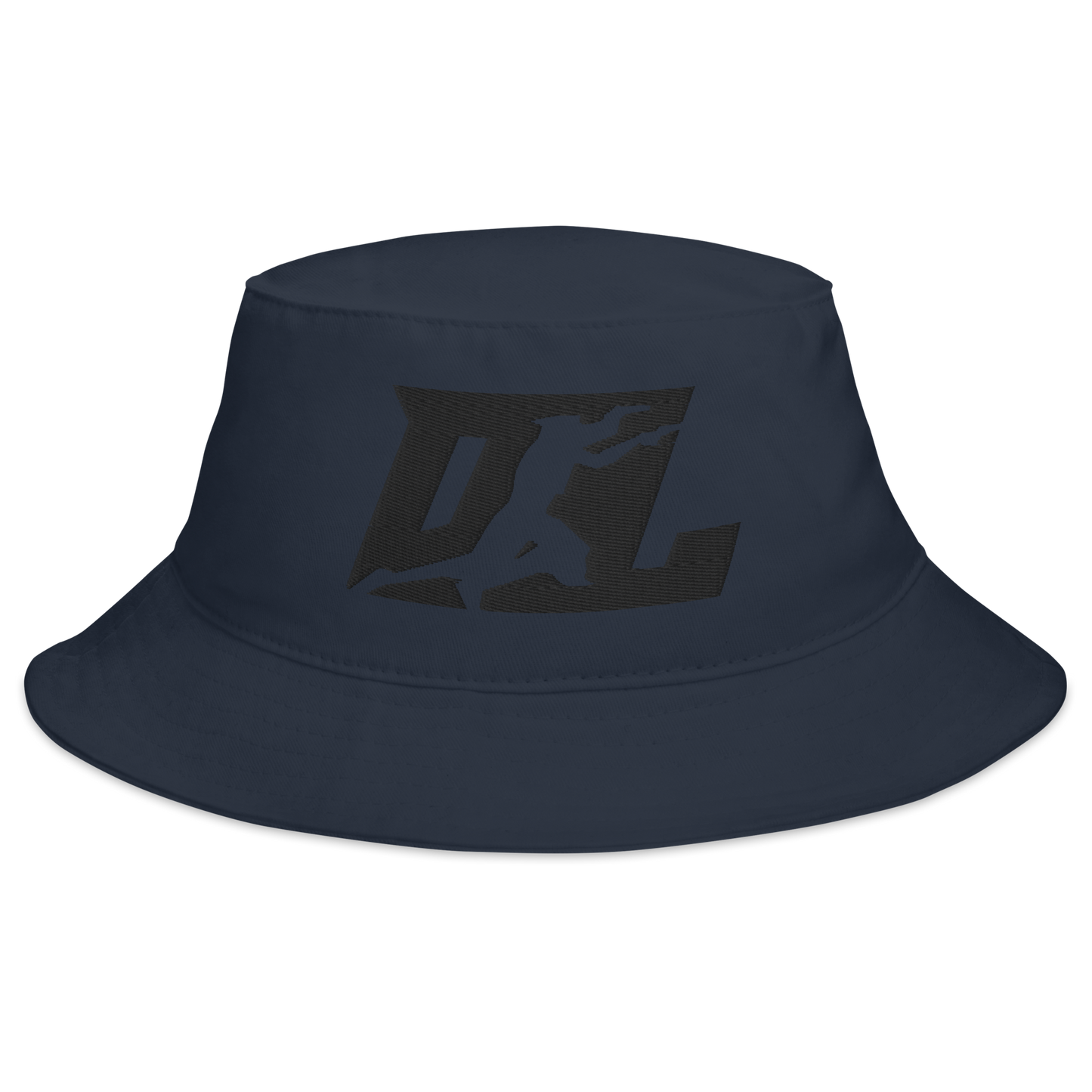 Bucket Hat Black DL Logo