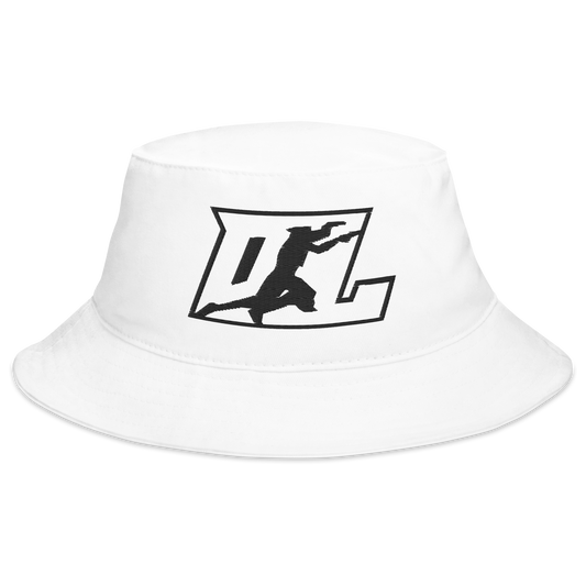 Bucket Hat Black Outline DL Logo