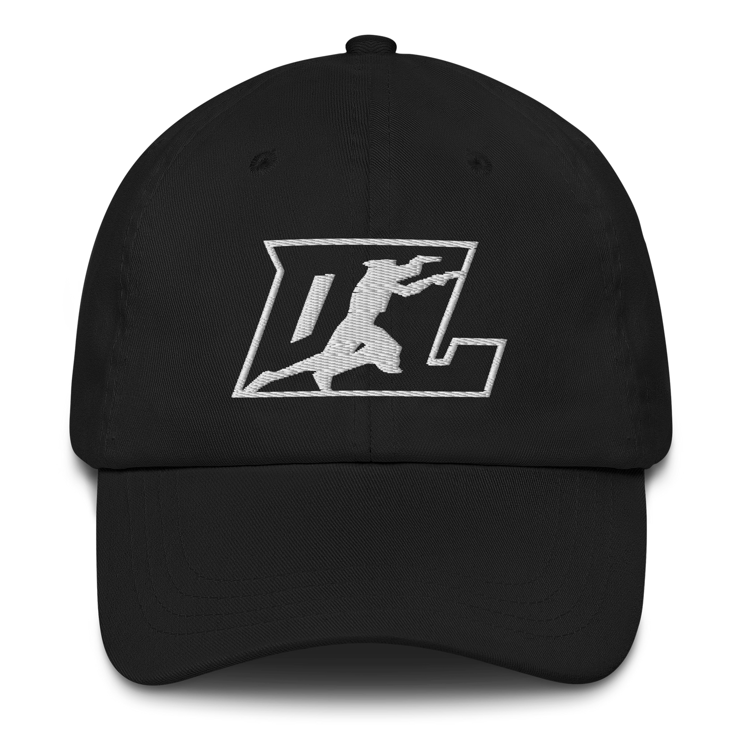 Cap White Outline DL Logo (Front+Back)