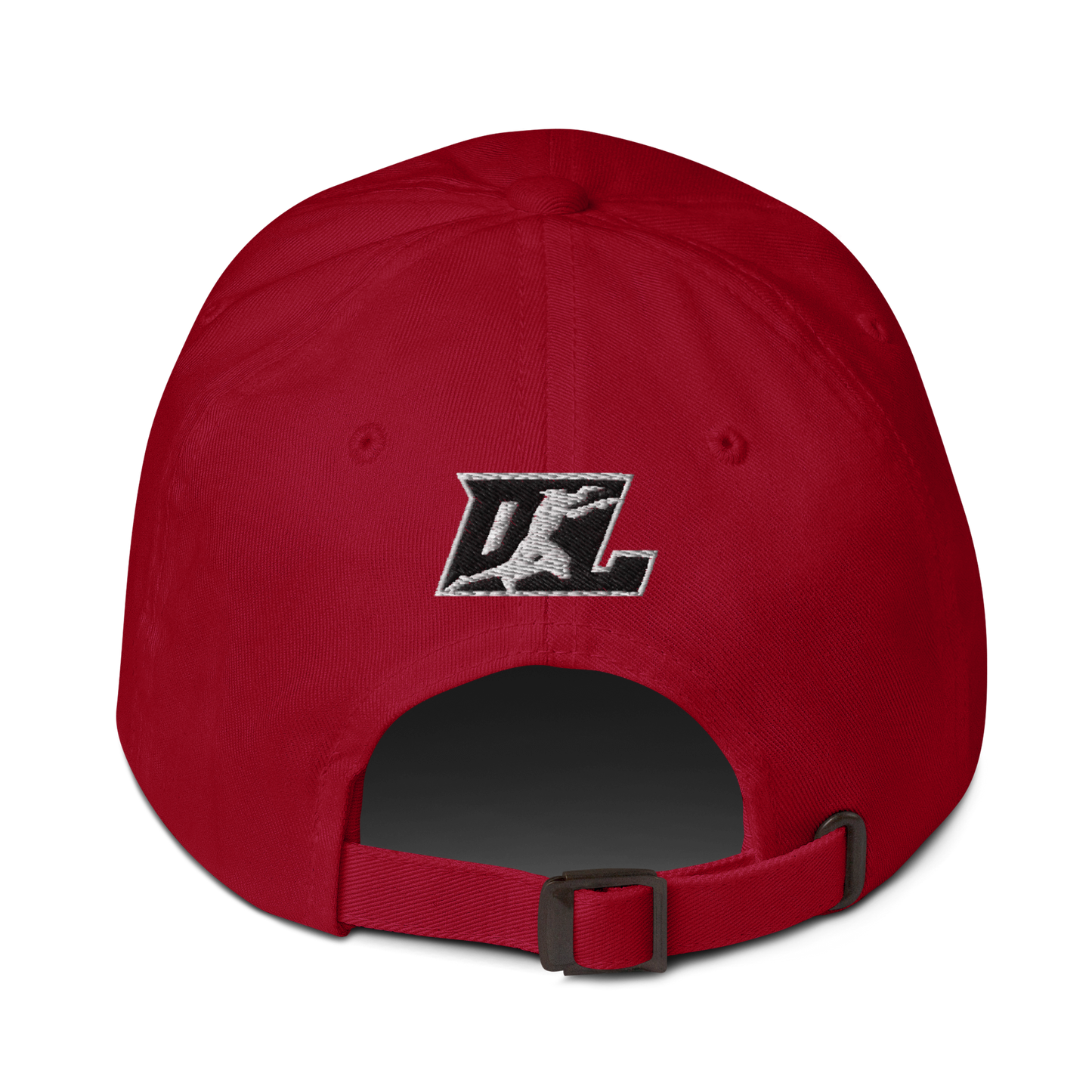 Cap Black with White Outline DL Logo (Front+Back)