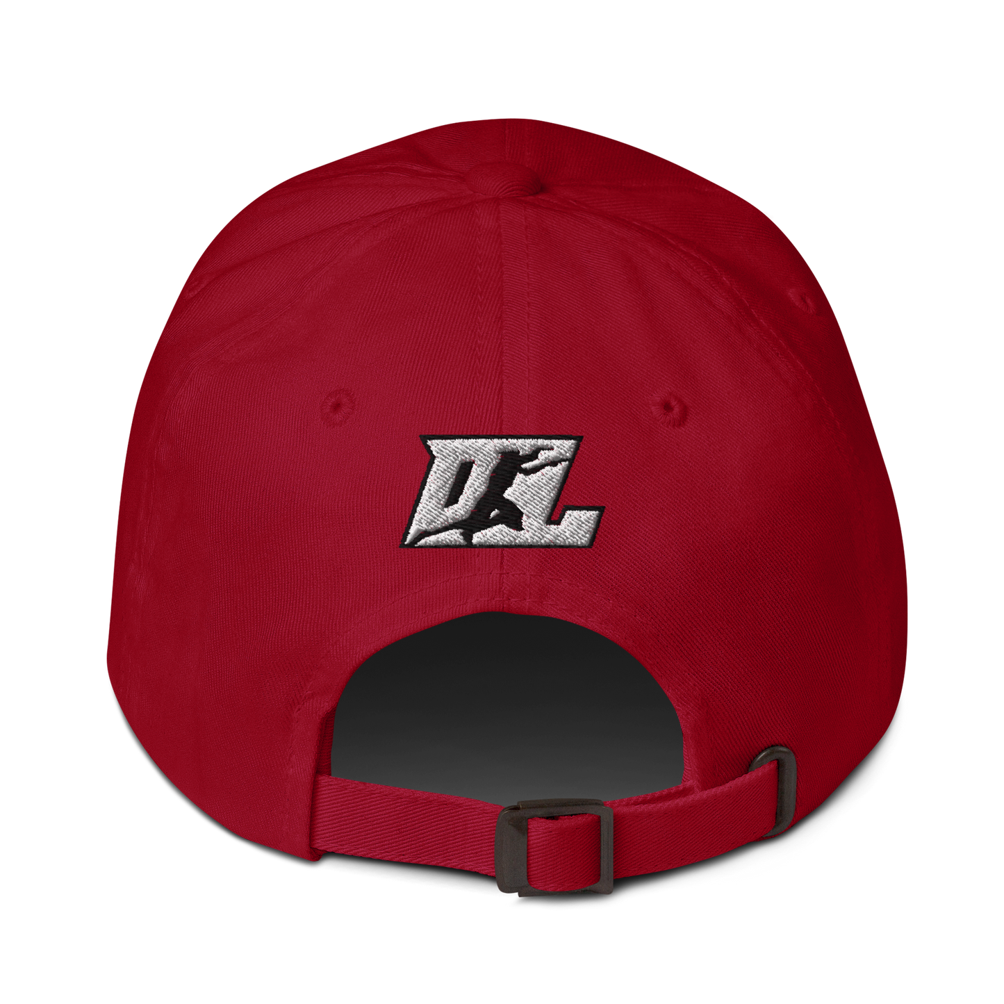 Cap White with Black Outline DL Logo (Front+Back)