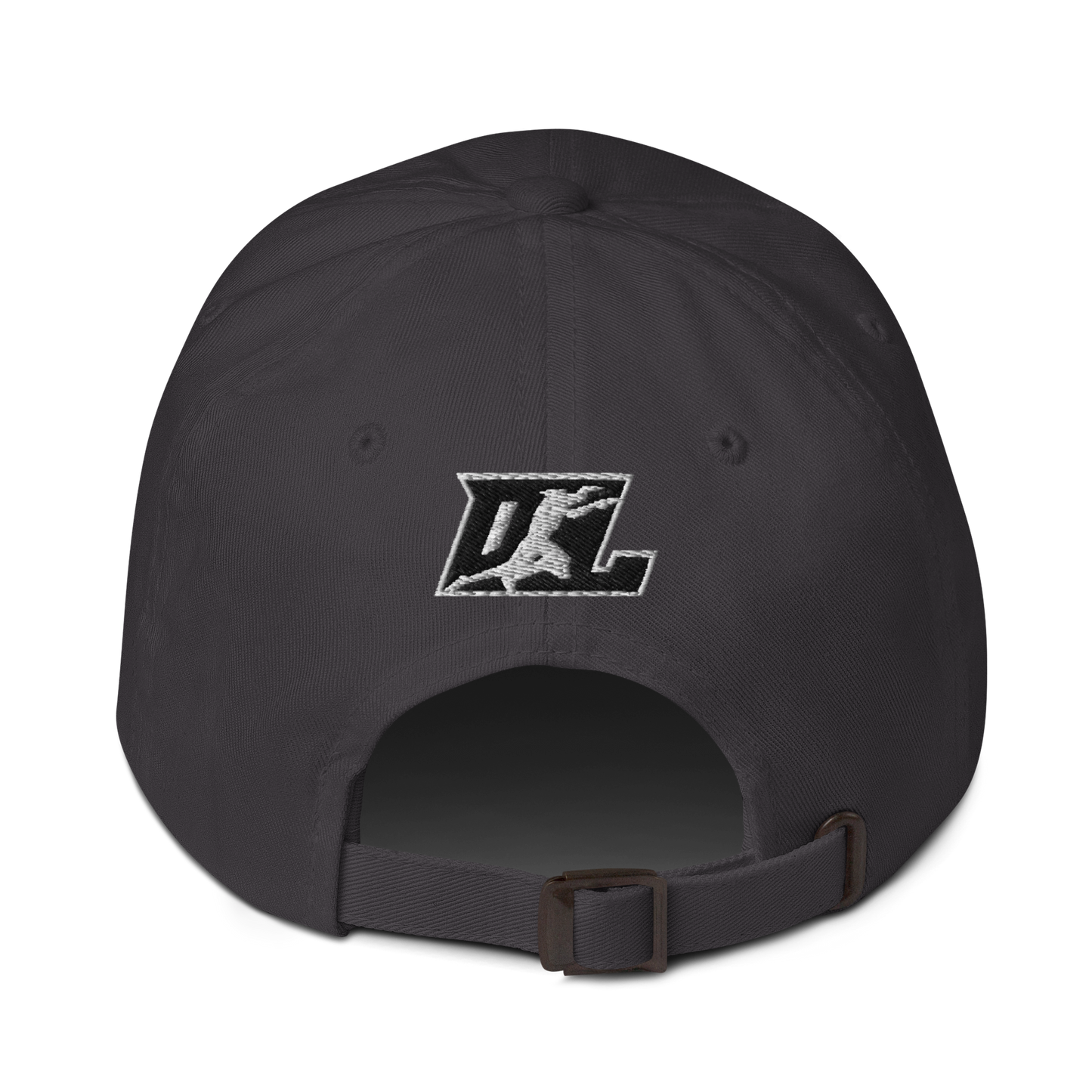 Cap Black with White Outline DL Logo (Front+Back)